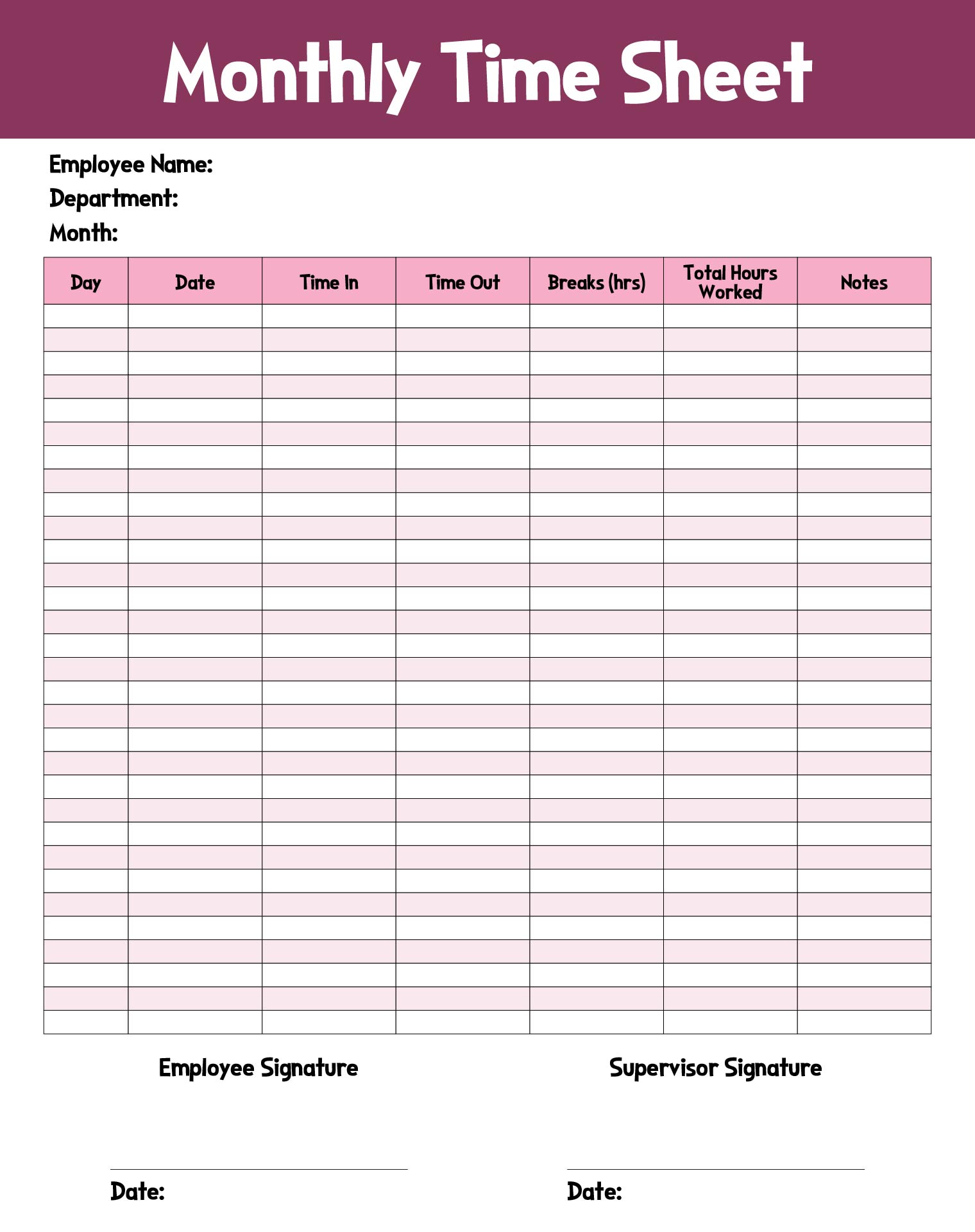 8 Best Images Of Blank Printable Timesheets Free 8 Best Images Of 