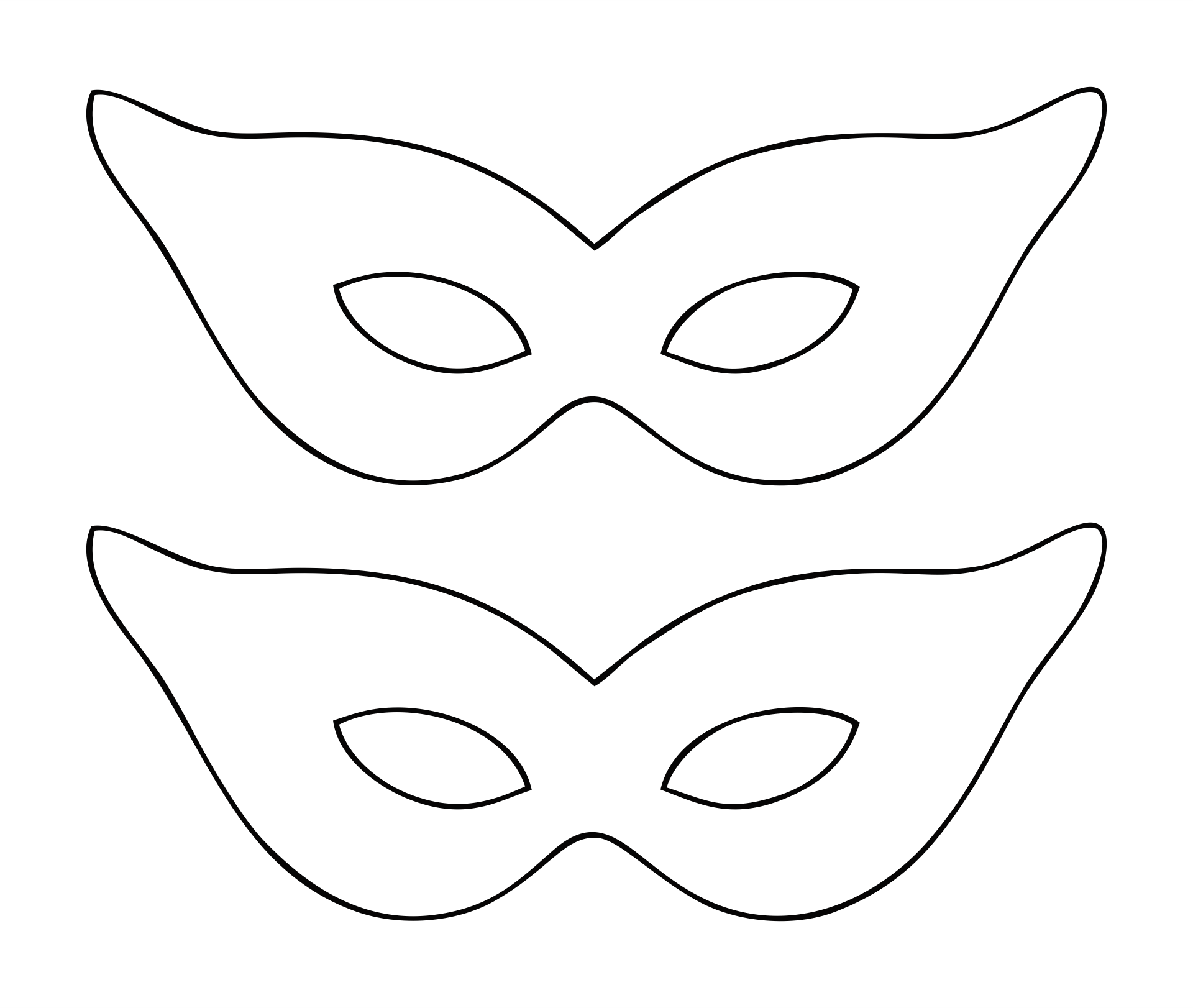 Masquerade Mask Template Printable