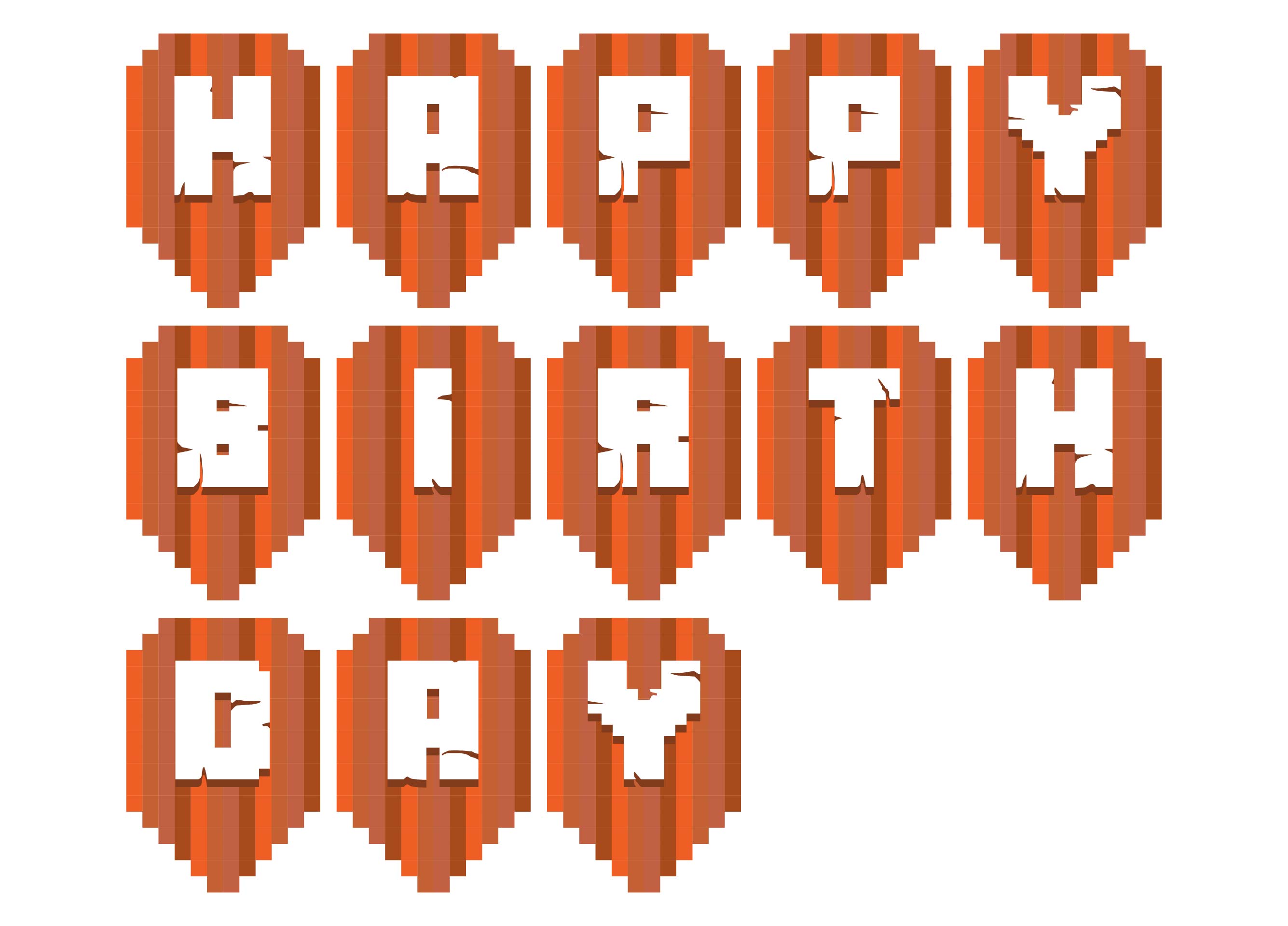 Minecraft Happy Birthday Banner Printable