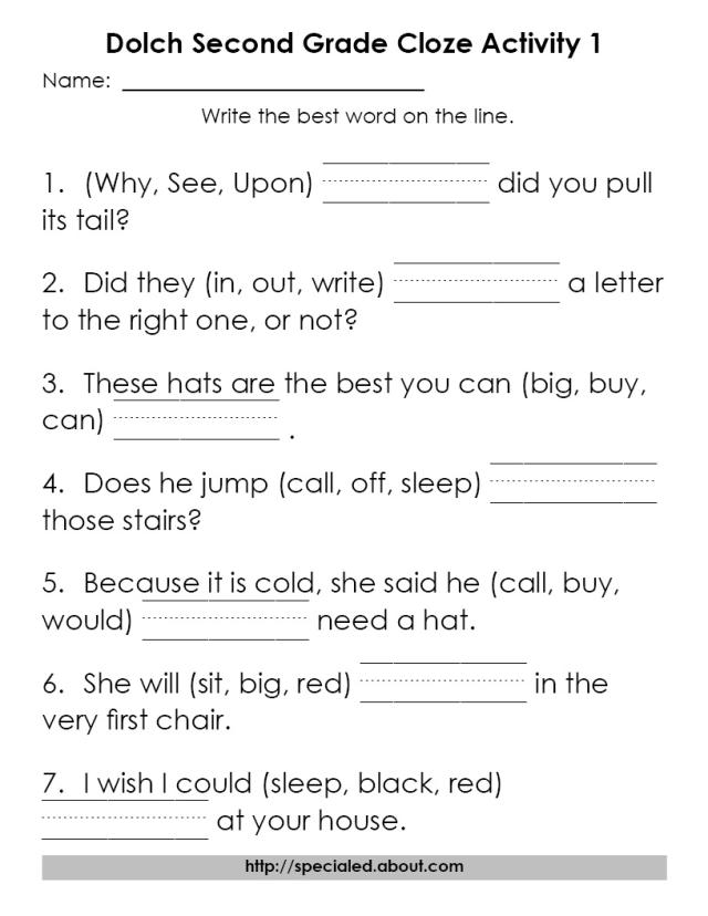 8 Best Images of Printable Reading Worksheets For 2nd ...