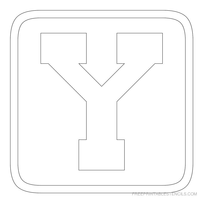 7 Best Printable Block Letters Template Y Printablee