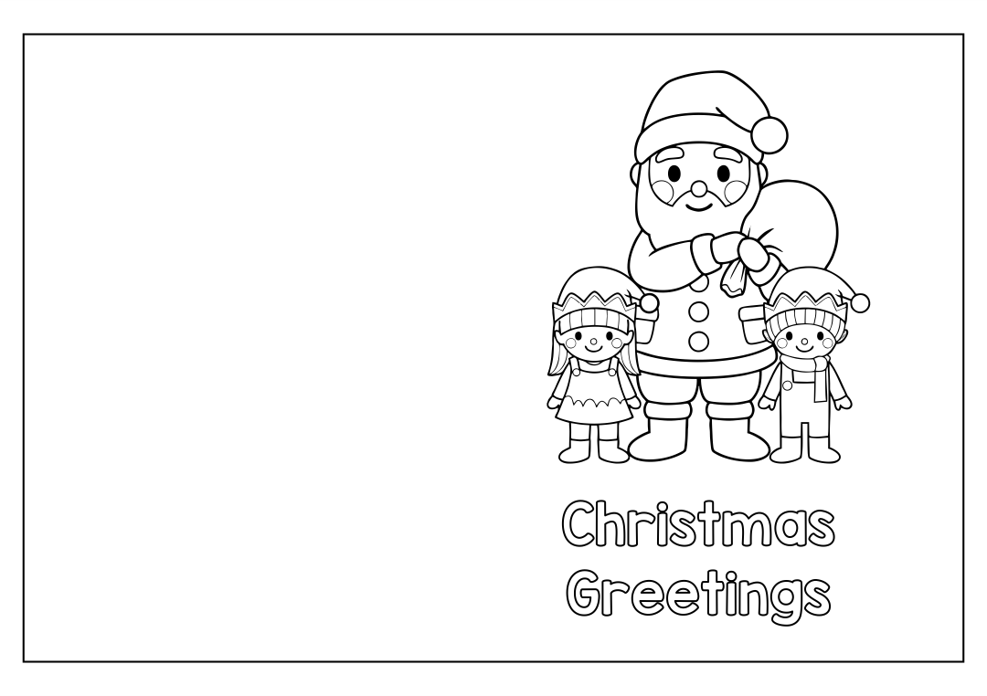 Black And White Christmas Card Templates Printable