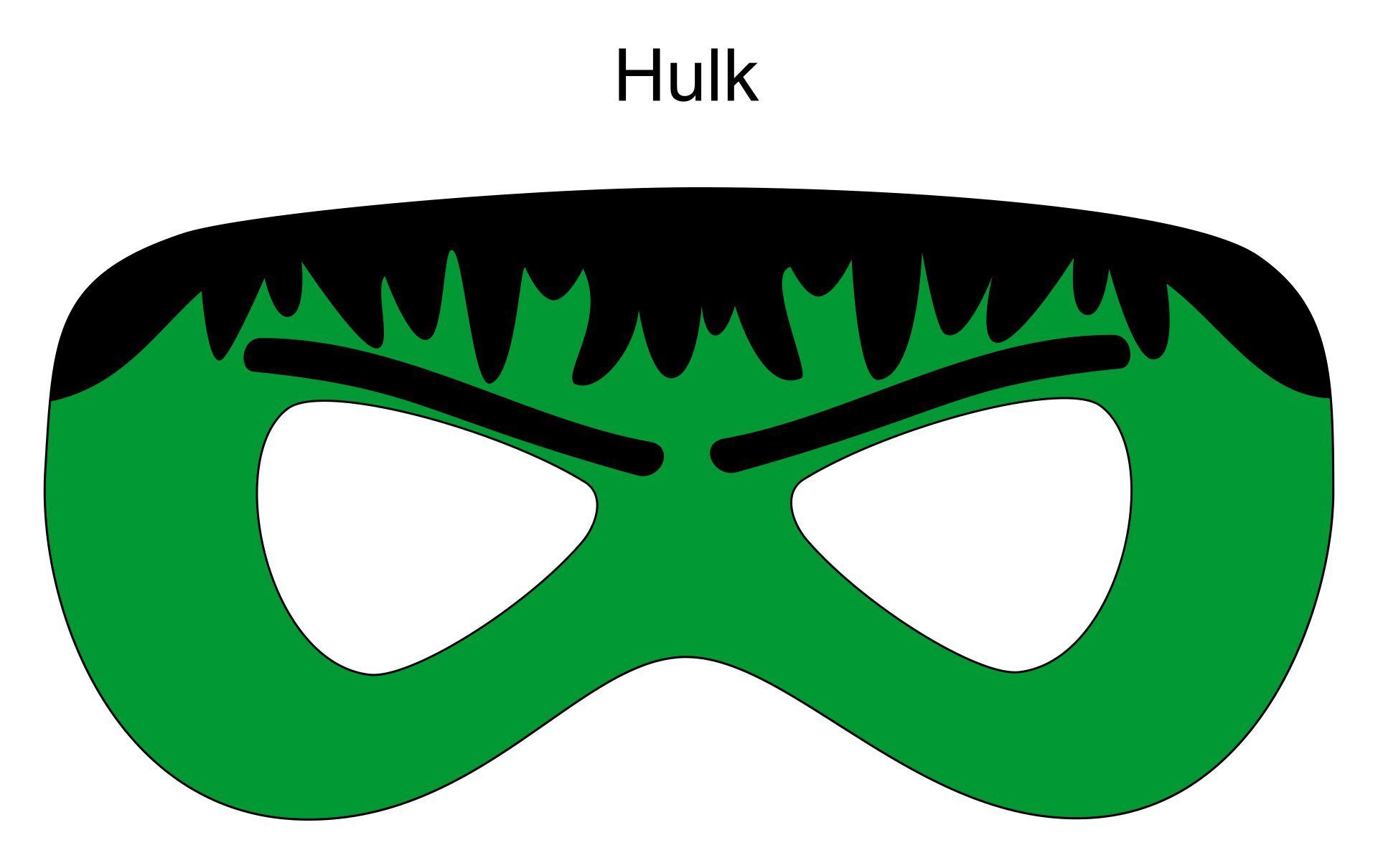 ekstremt rille Kan ignoreres 10 Best Printable Superhero Mask Cutouts - printablee.com