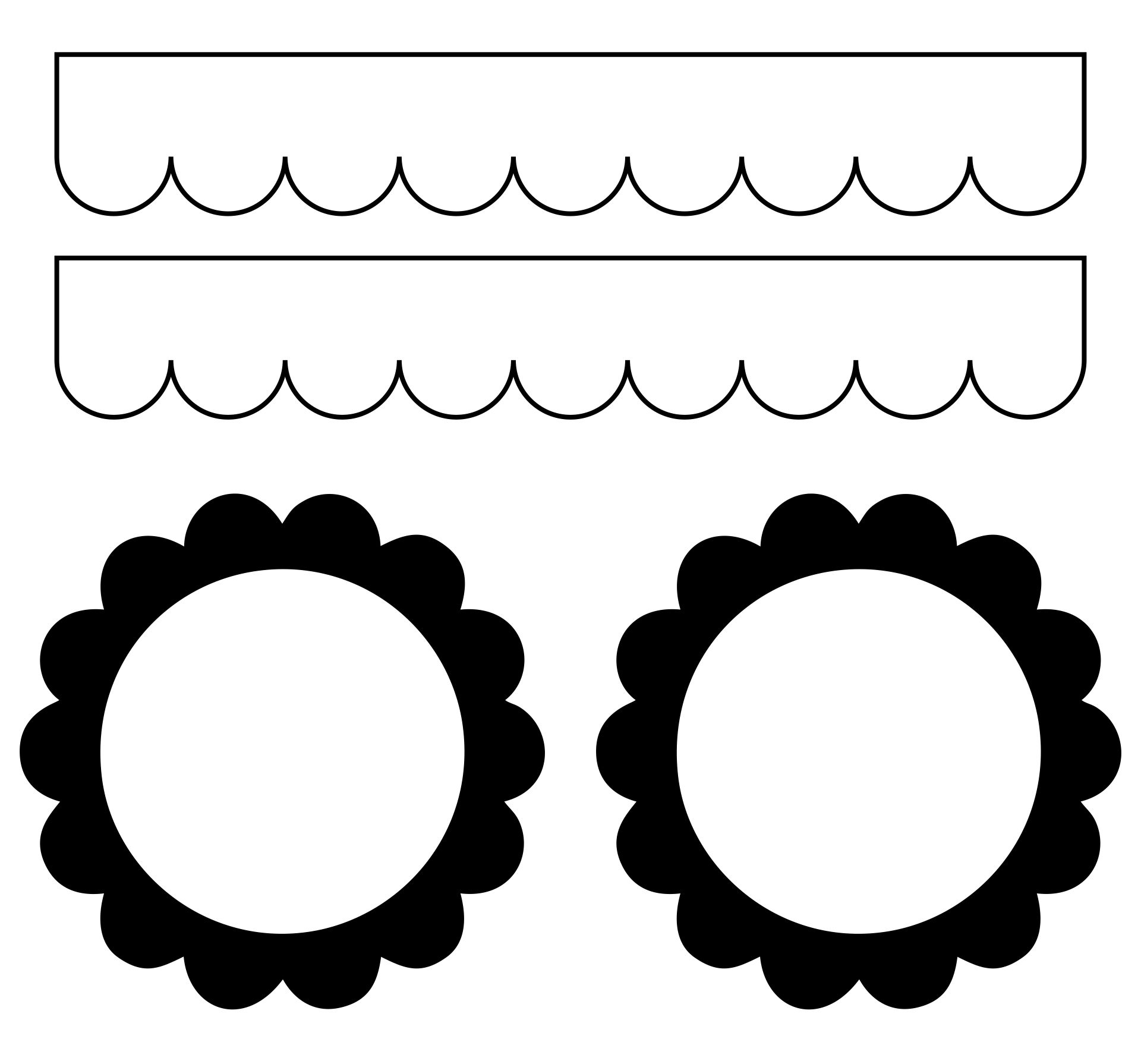 Printable Scalloped Edge Template