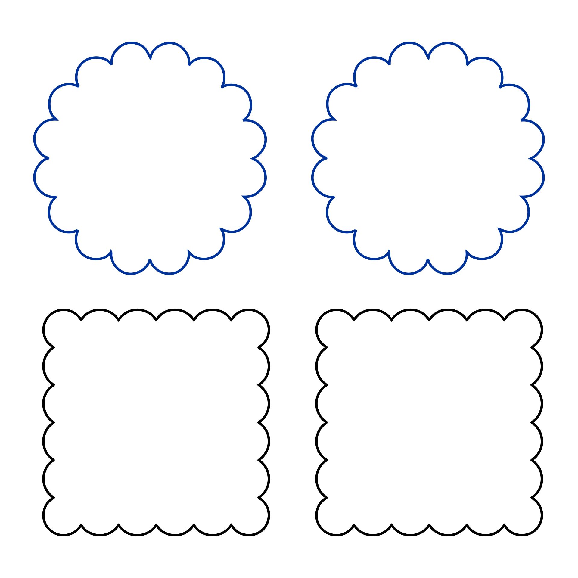 Printable Scallop Template