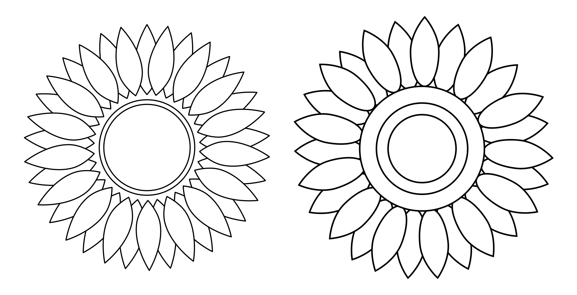 Sunflower Flower Templates Printable Free