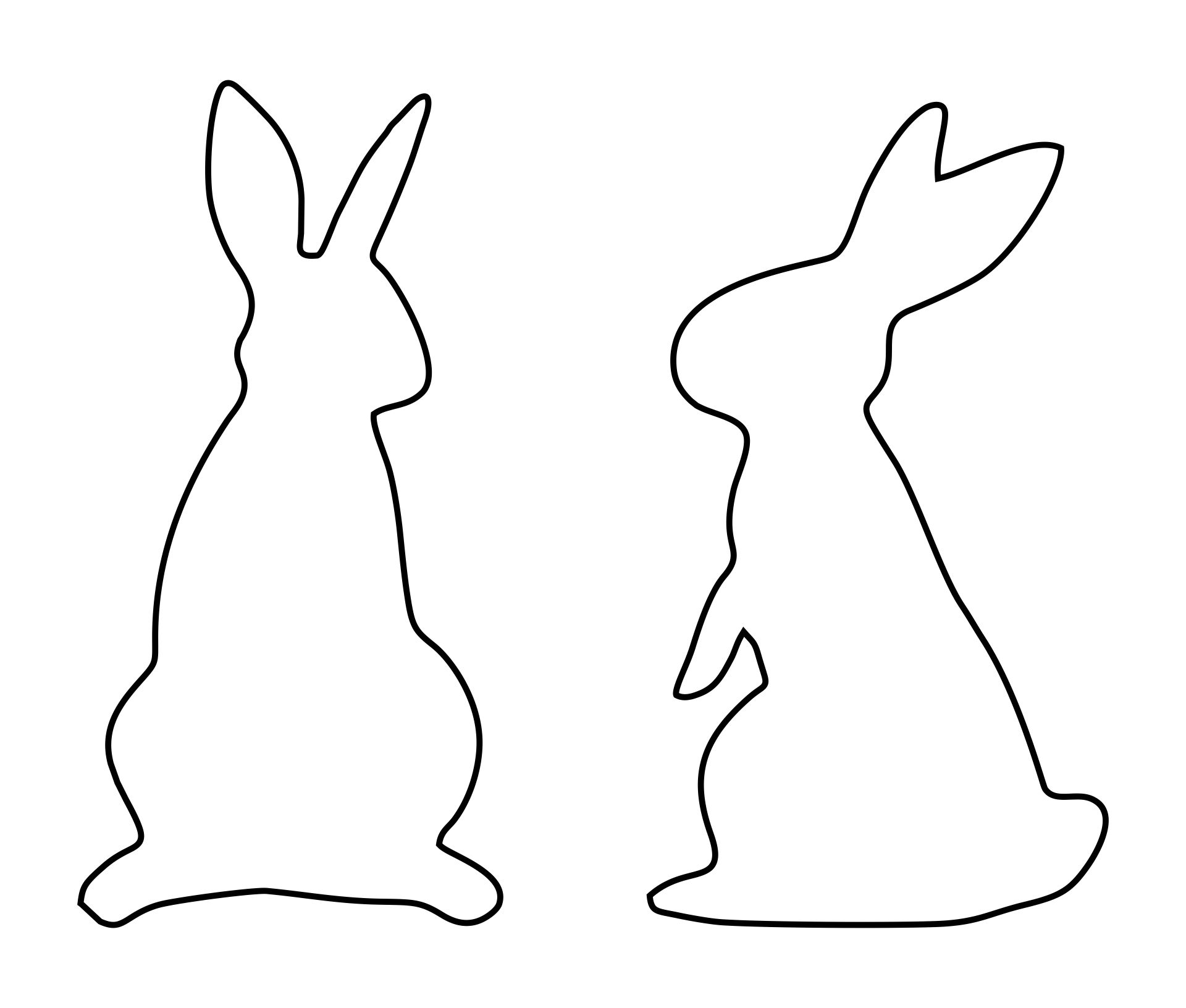 6 Best Easter Bunny Printable Template PDF for Free at Printablee