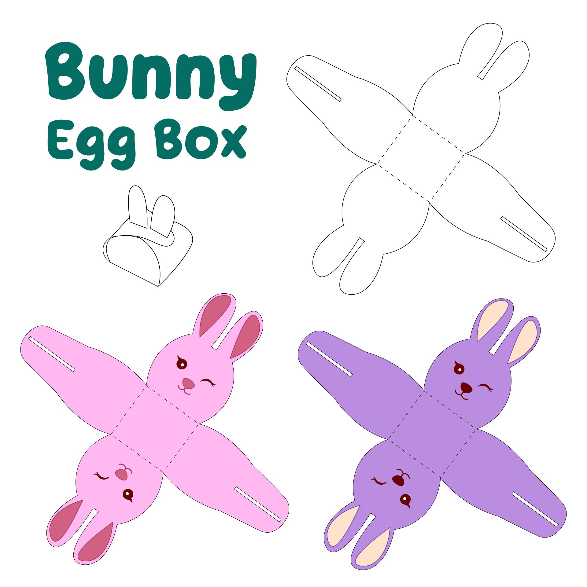 Easter Egg Box Template