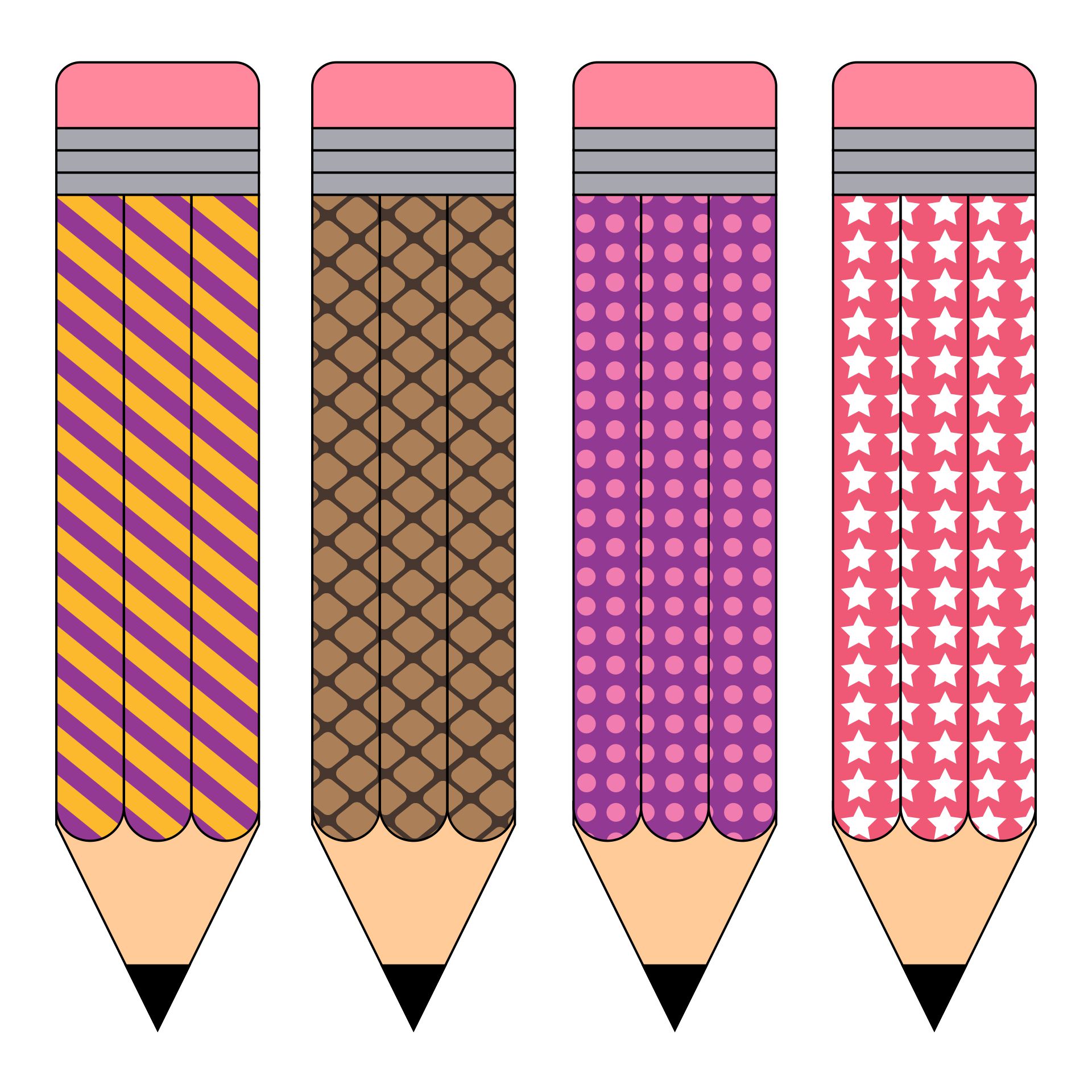Printable Bookmark Pencil