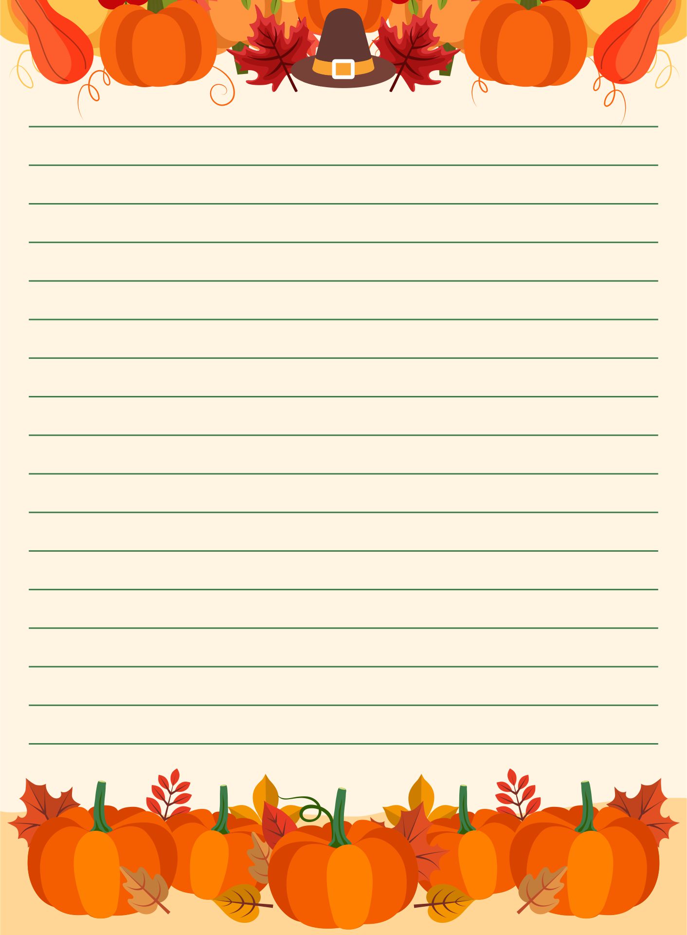 Printable Spider Writing Paper