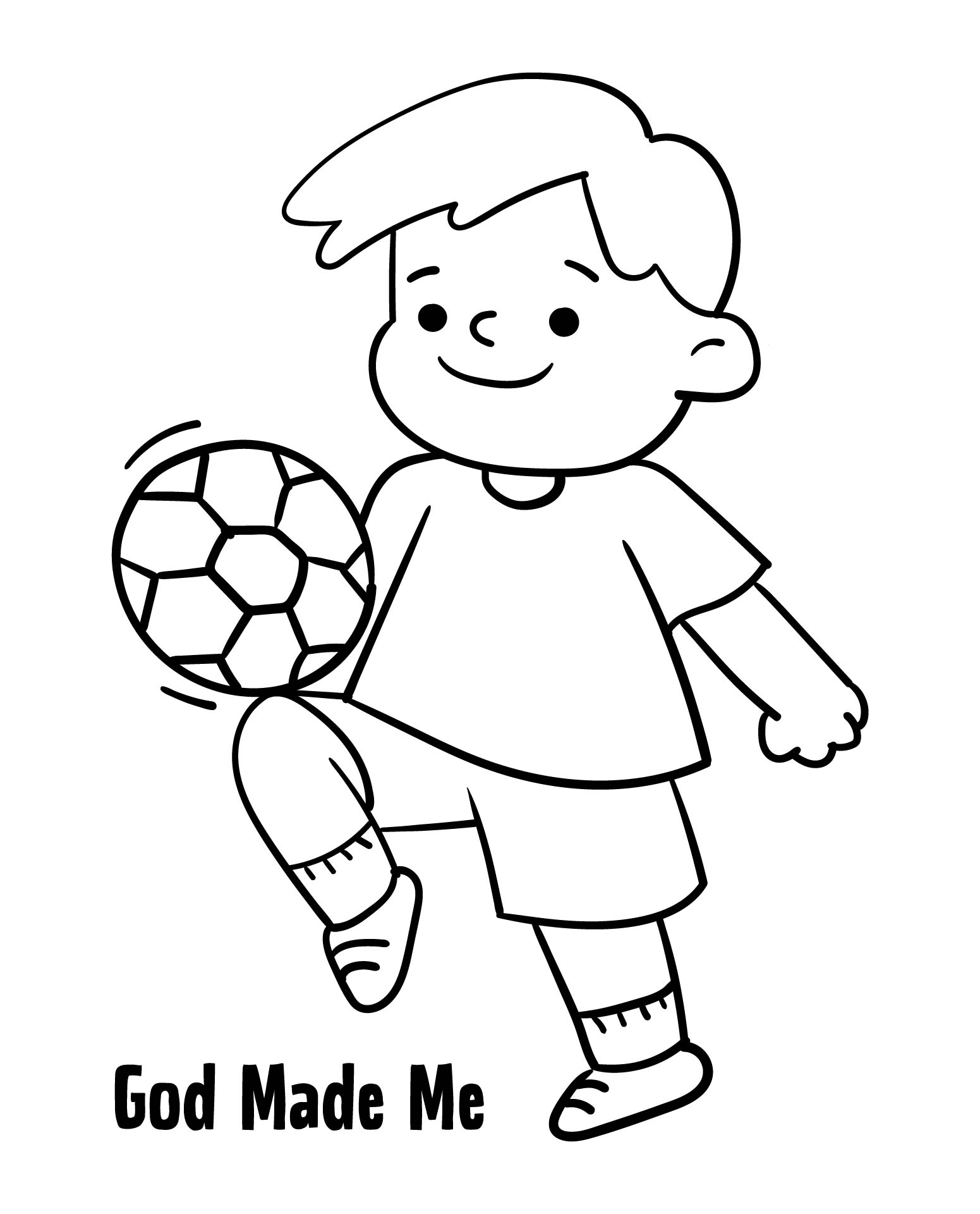 God Made Me Coloring Pages
