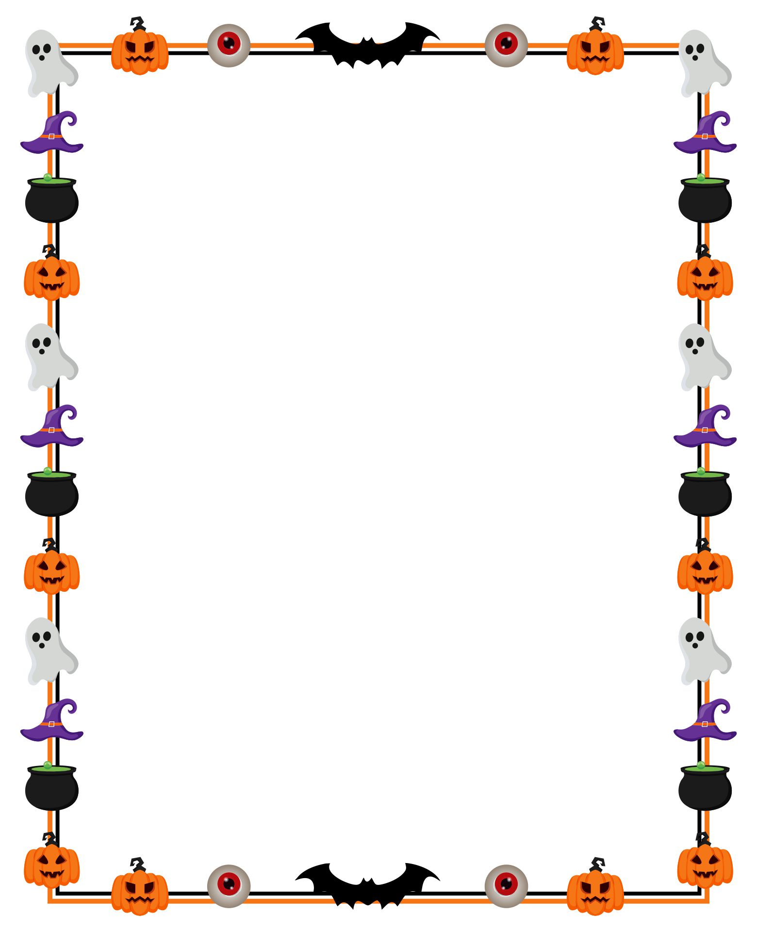 halloween-paper-borders-printables