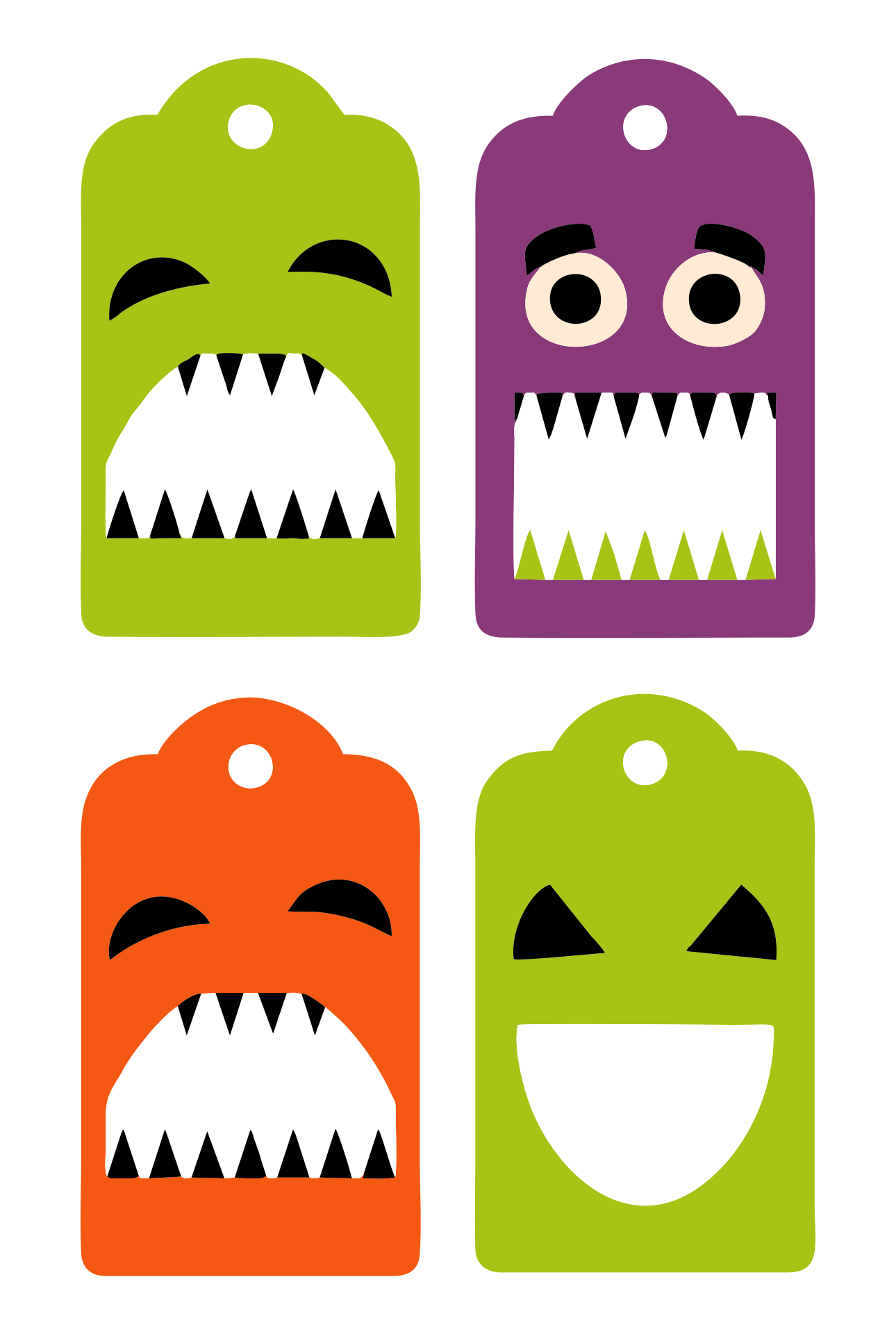 Halloween Tags Printable Templates