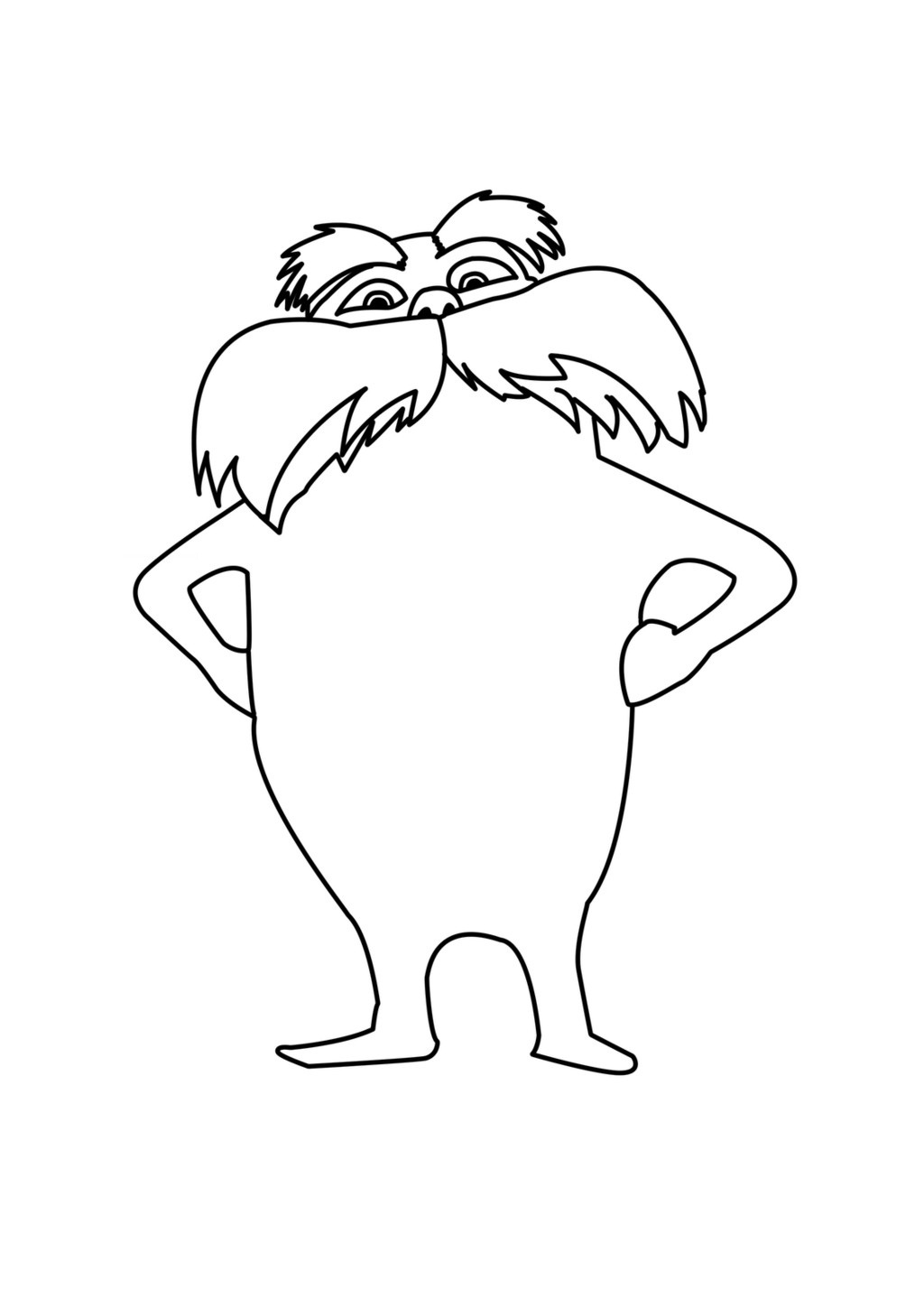 Lorax Coloring Page