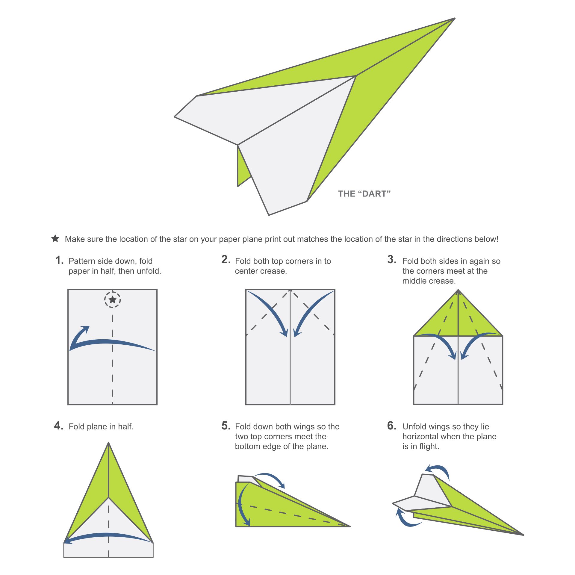 Free Printable Paper Airplane Instructions - Get What You Need For Free