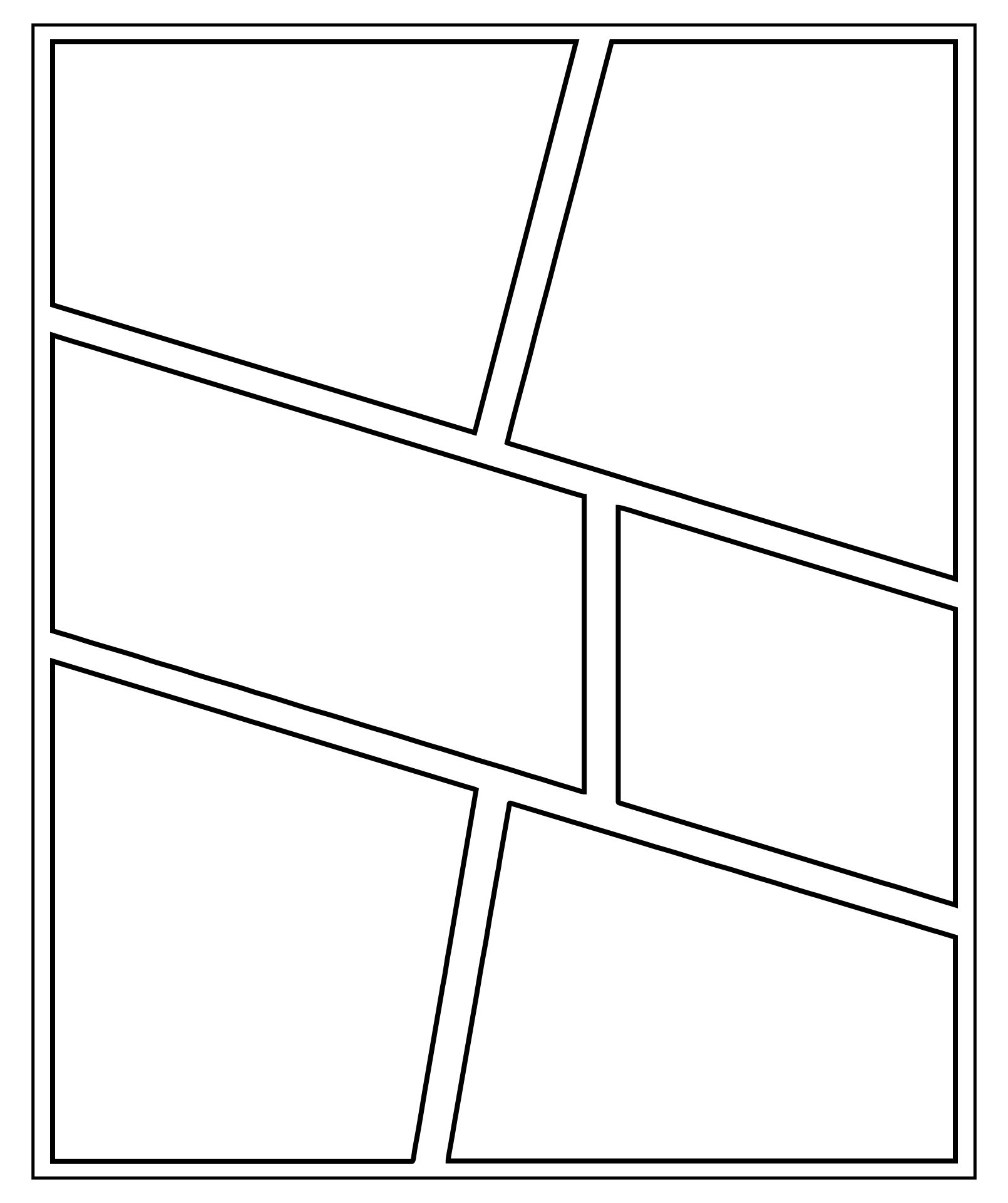 Comic Book Printable Template