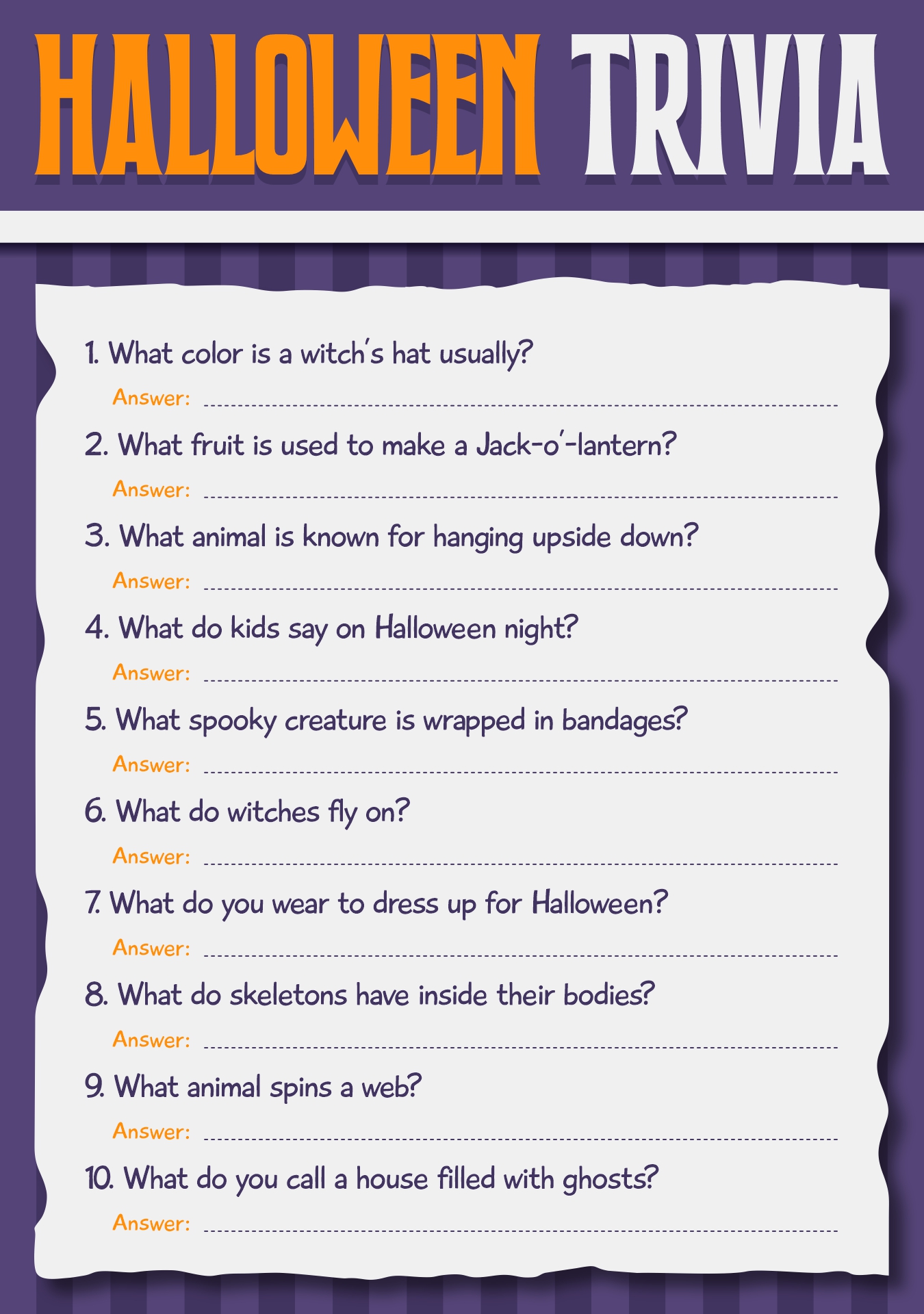Pin On Adult Birthday Party Games 8 Best Printable Halloween Trivia 