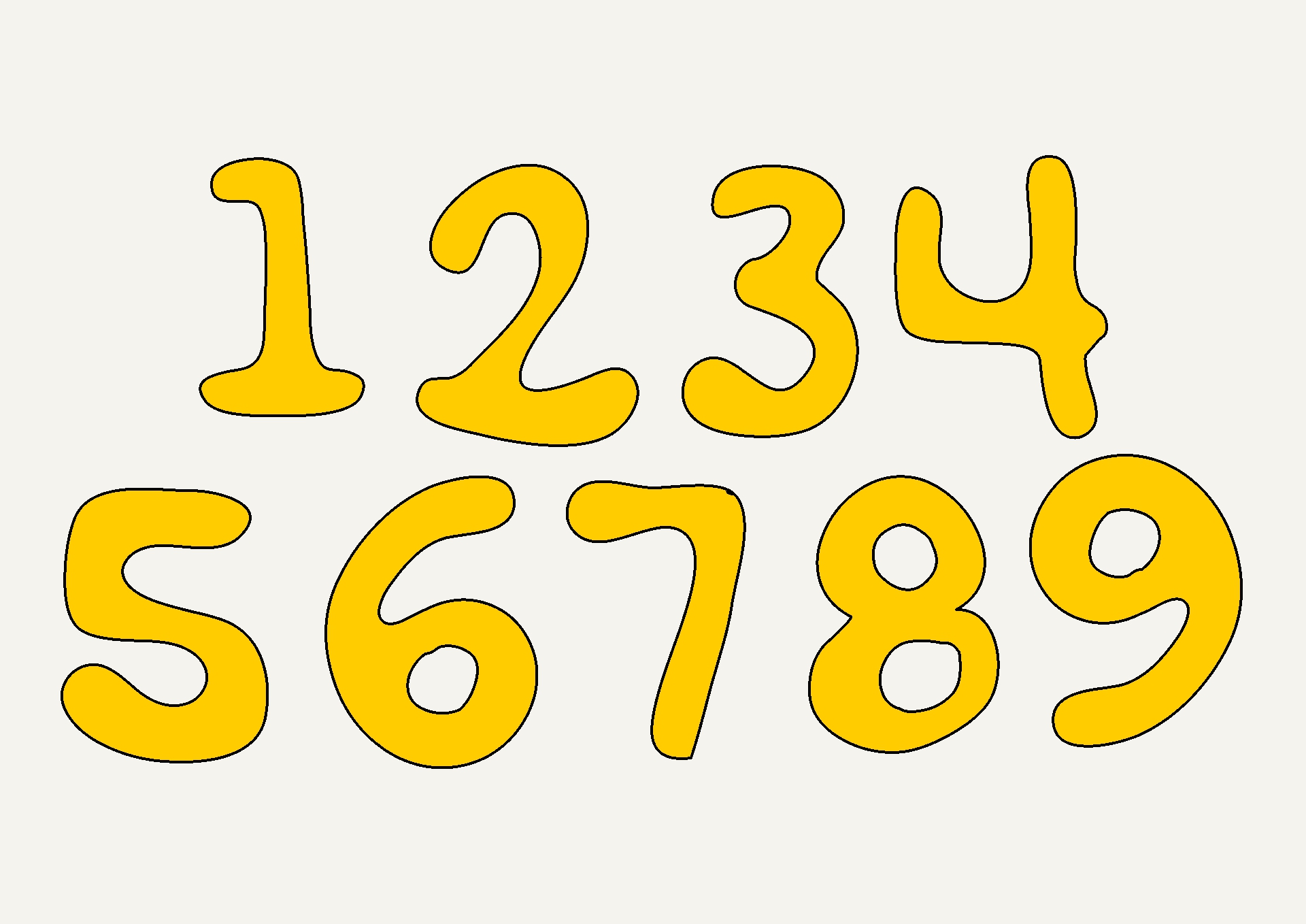 8 Best Images Of Printable Very Large Numbers 1 10 Large Printable Images