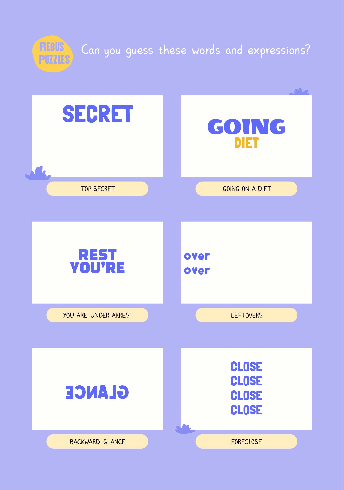 5 Best Rebus Game Free Printable Sheets Free Download Nude Photo Gallery