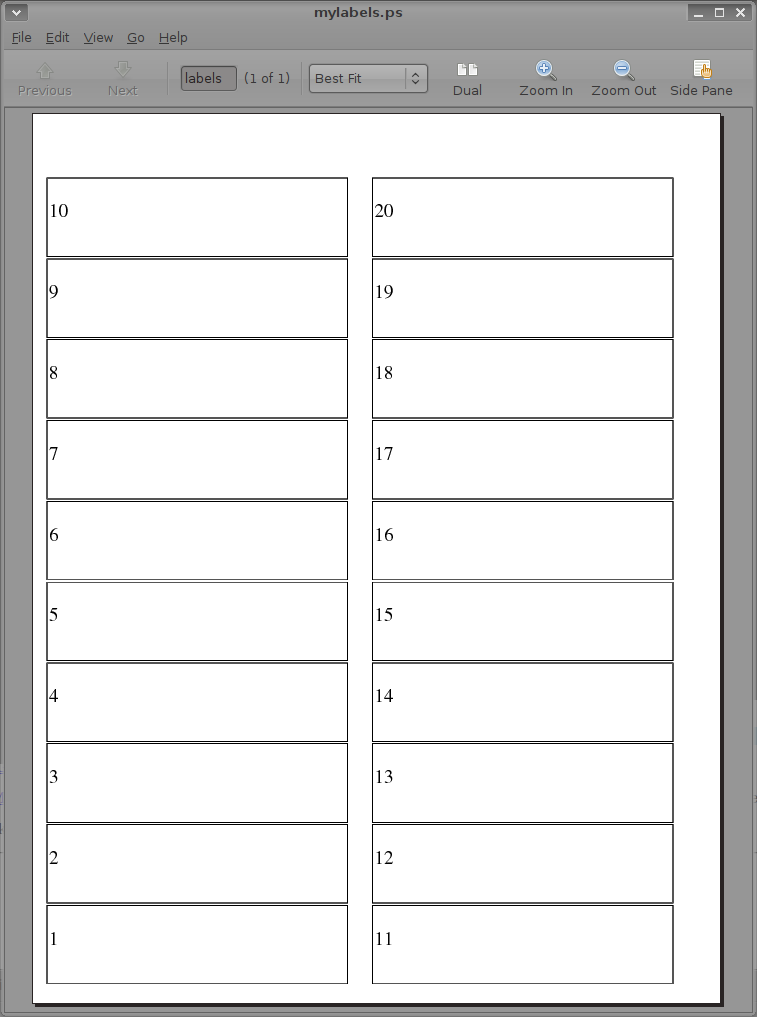 Printable Blank 2 Column Chart Template