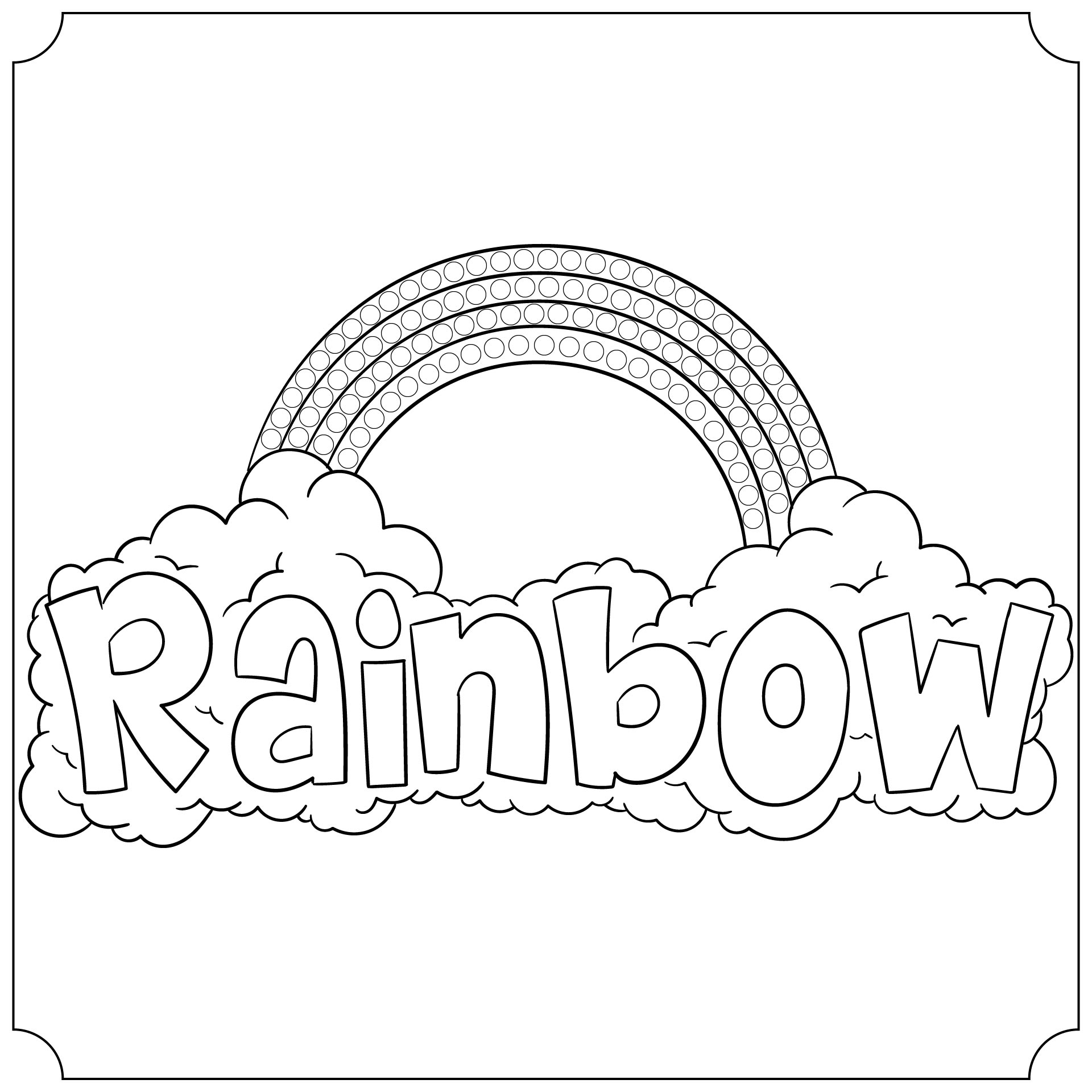 10 Best Rainbow Do A Dot Art Printables - printablee.com