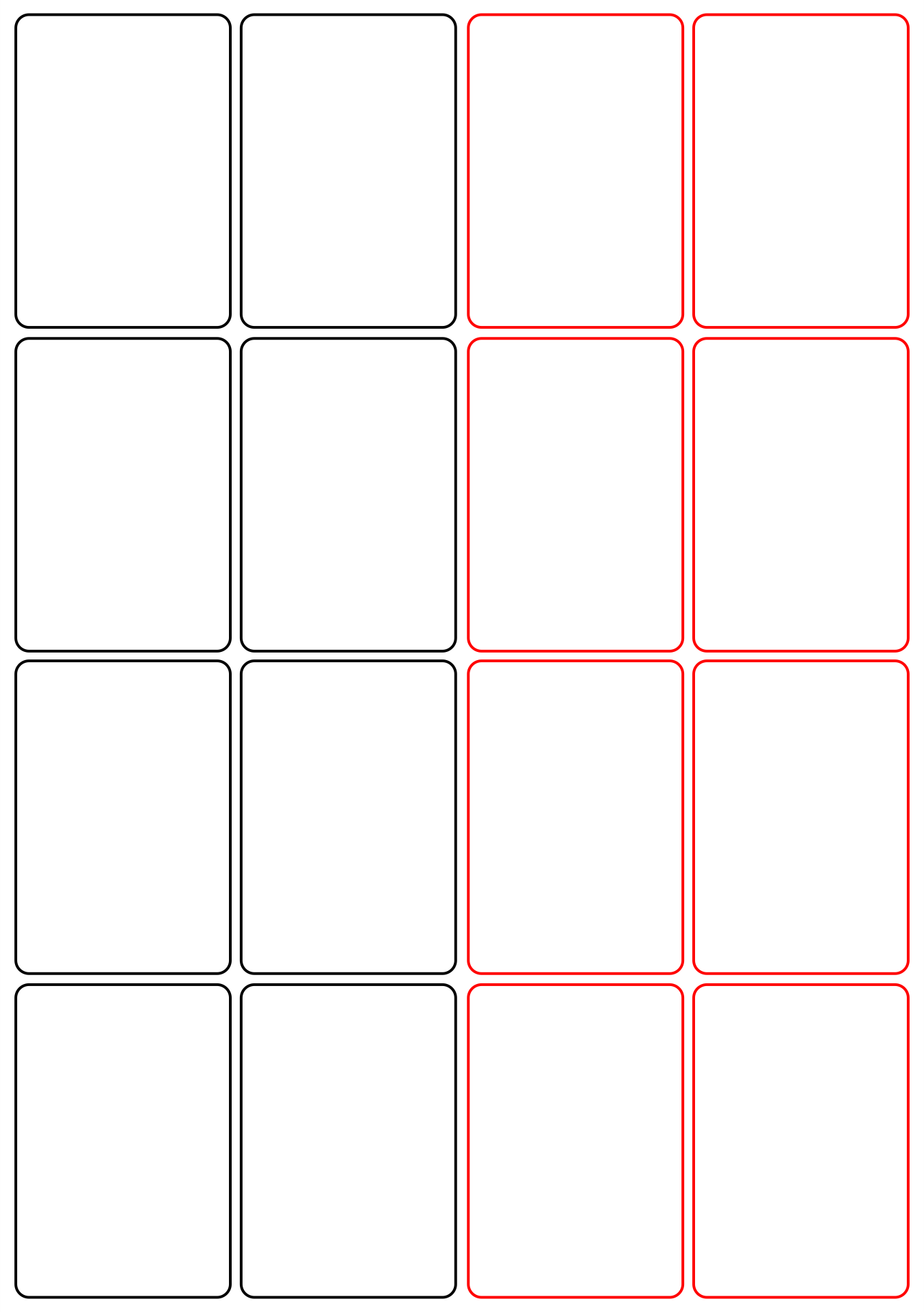 Printable Playing Cards Template Free