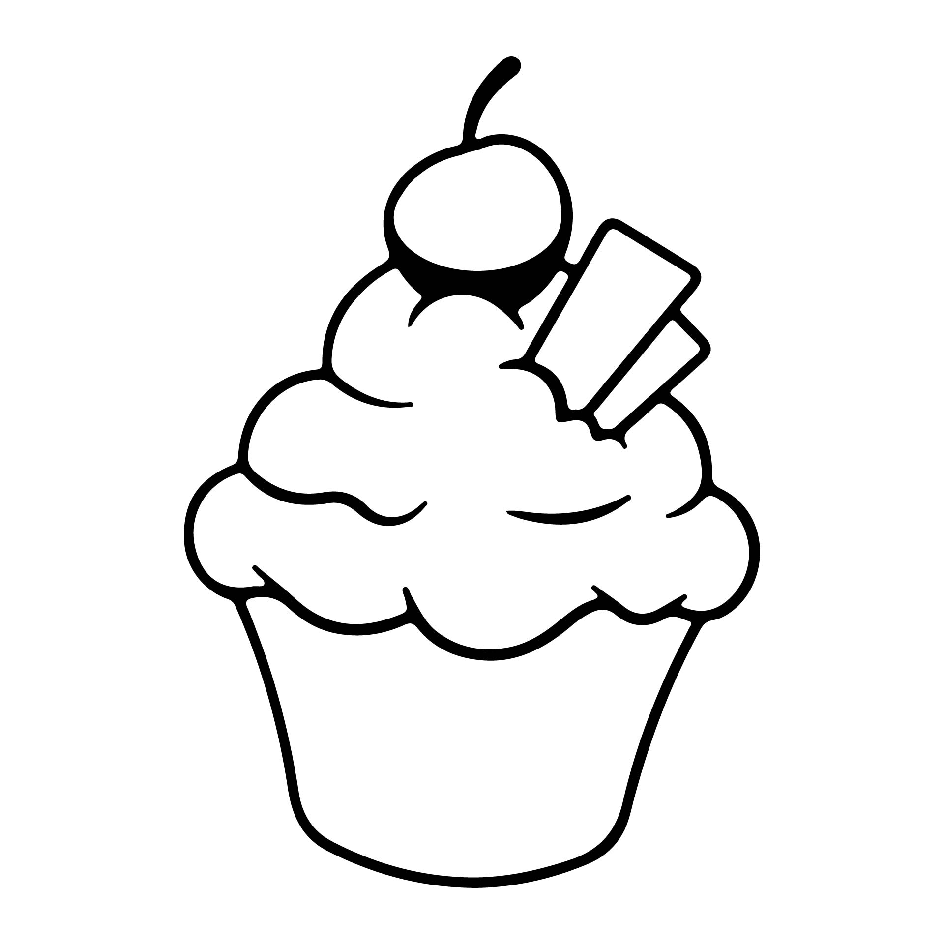 Cupcake Cut Out Template
