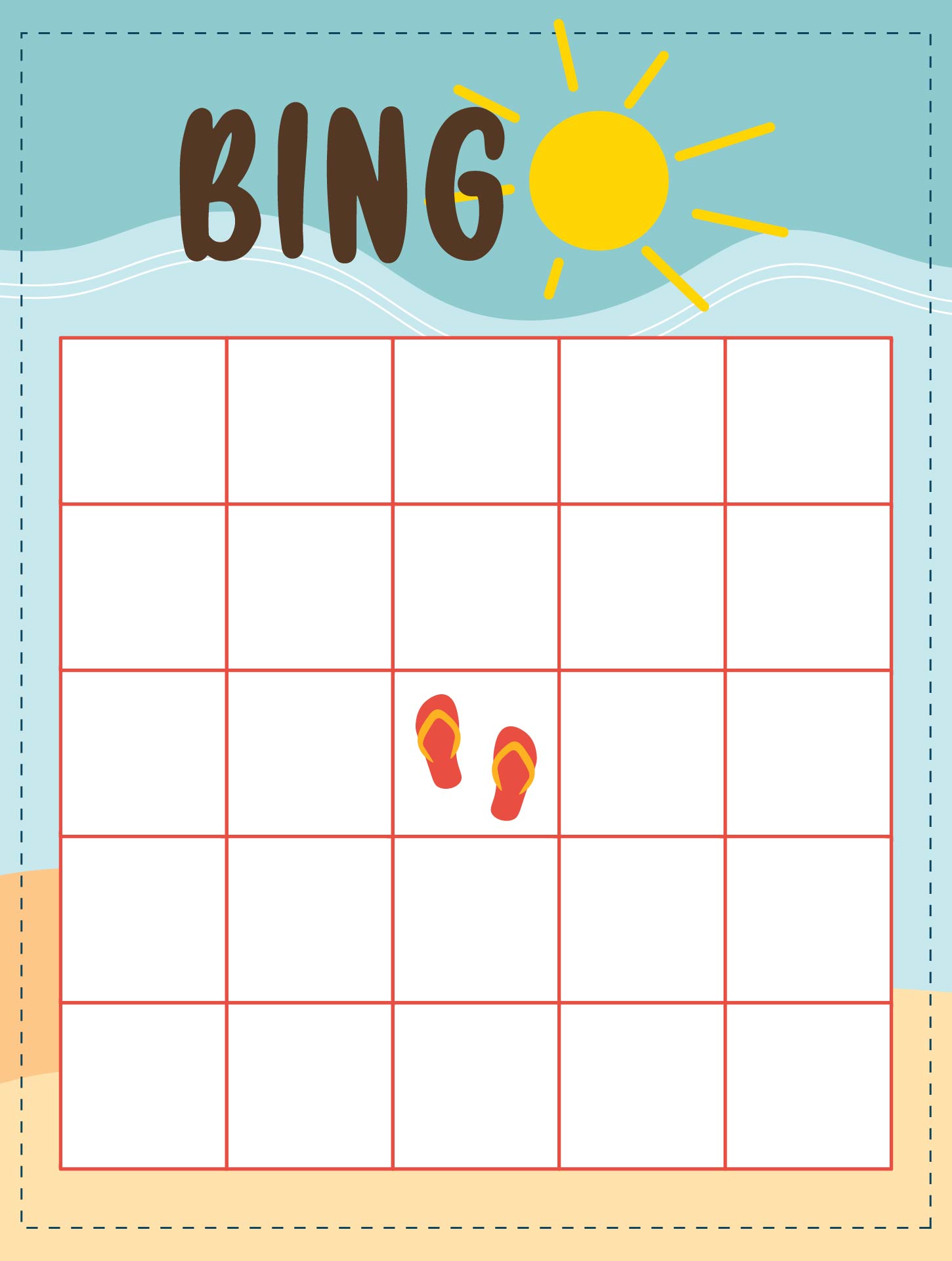 Custom Bingo Card Template