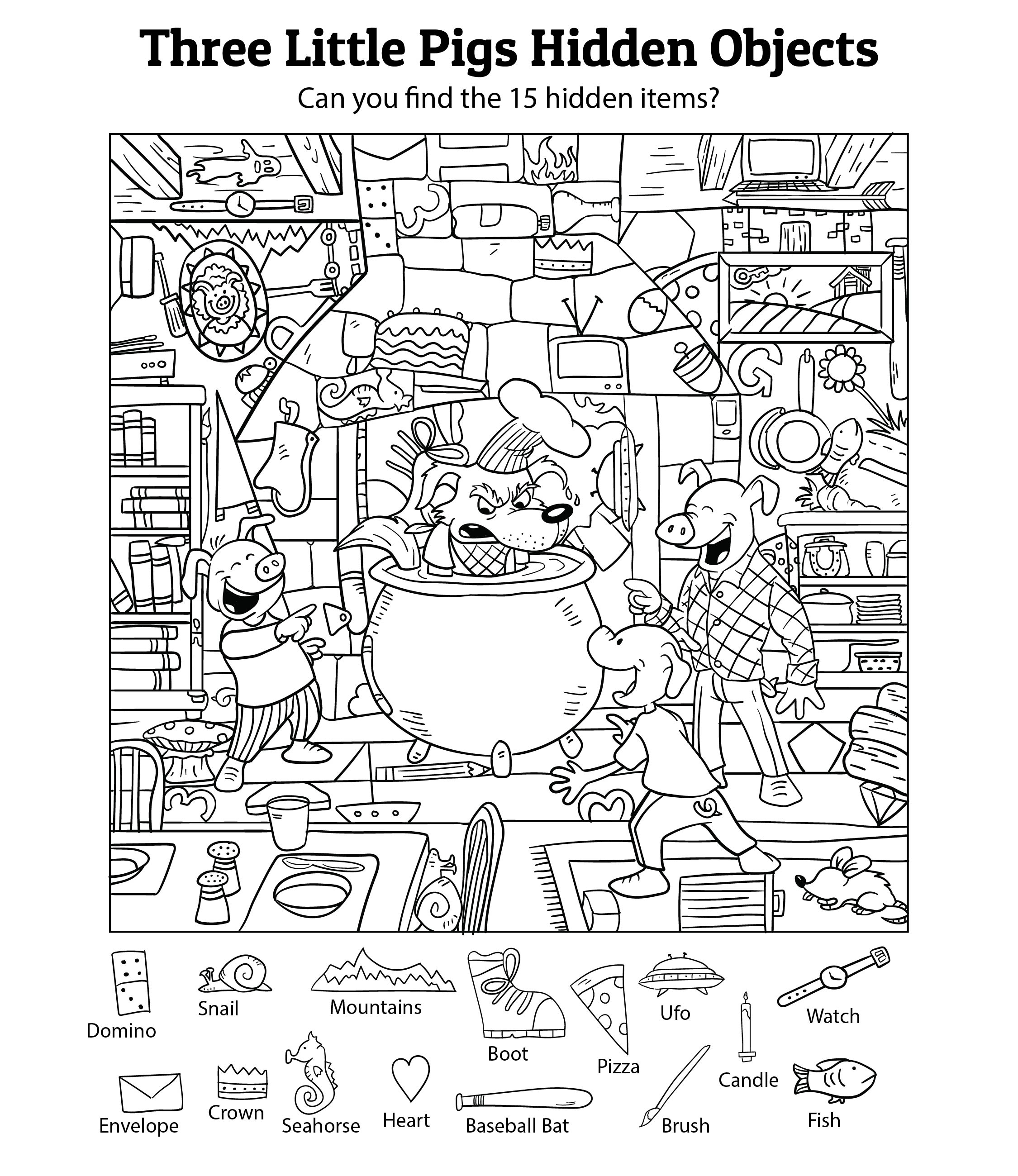 Find The Hidden Objects Printable For Adults