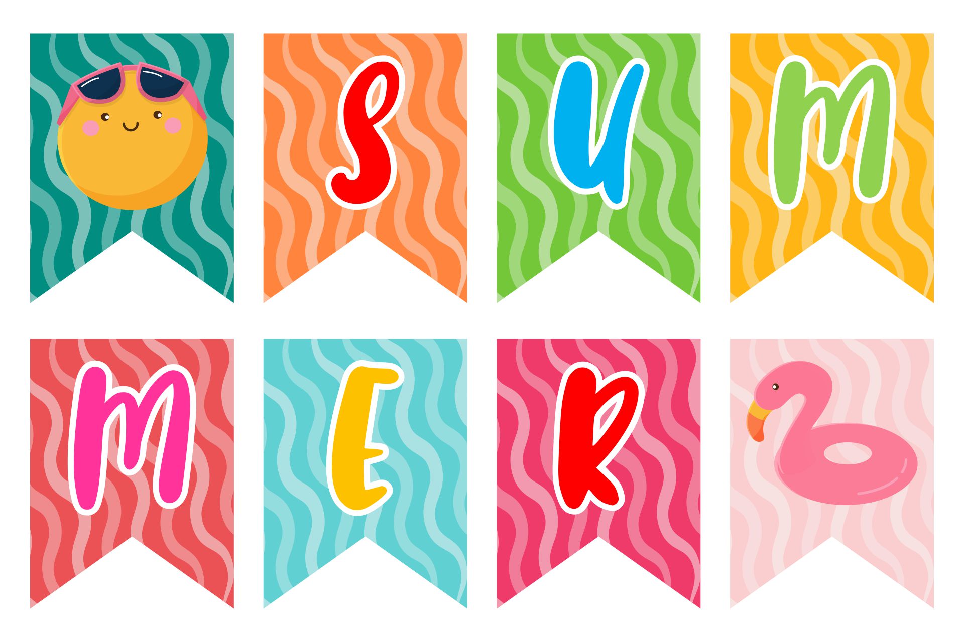  Summer Printable Banner Templates