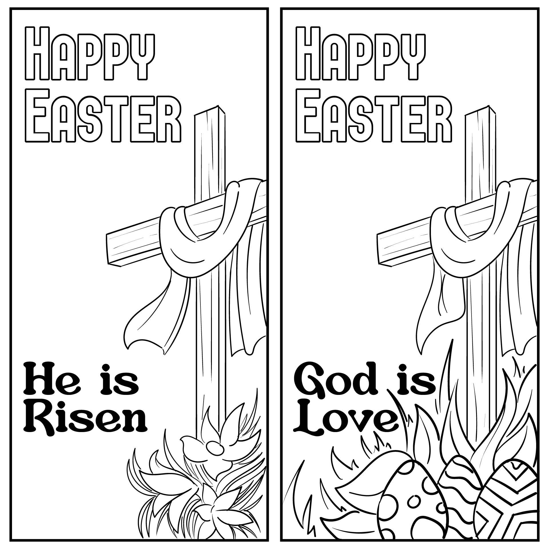 Printable Easter Bookmarks Religious