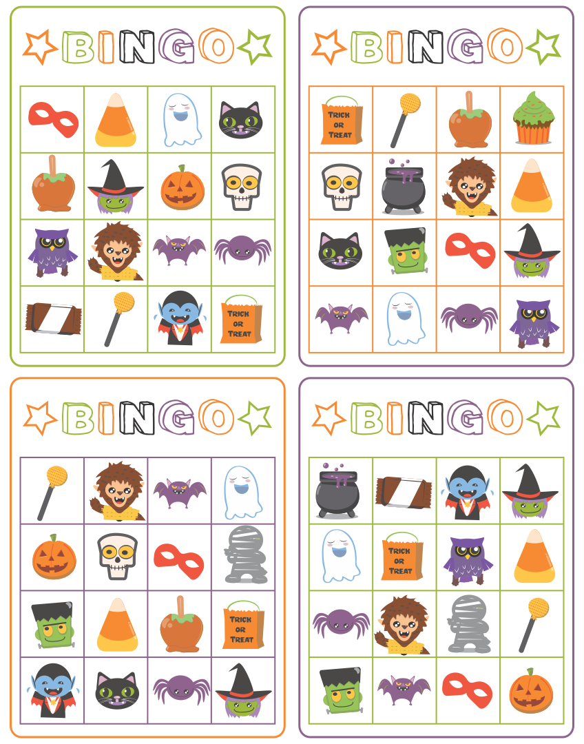 15 Best Free Printable Halloween Bingo Cards PDF For Free At Printablee