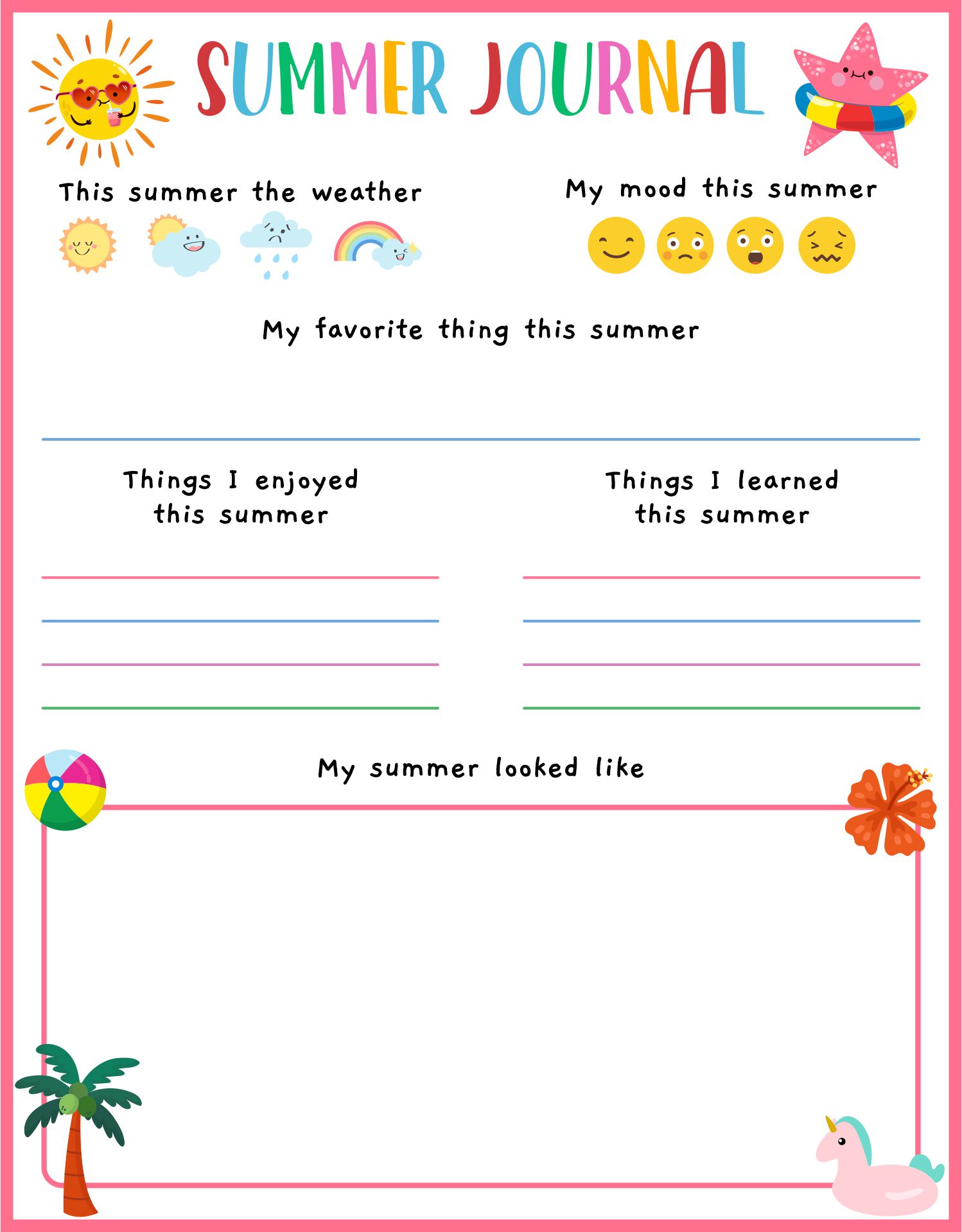 Printable Journal Pages
