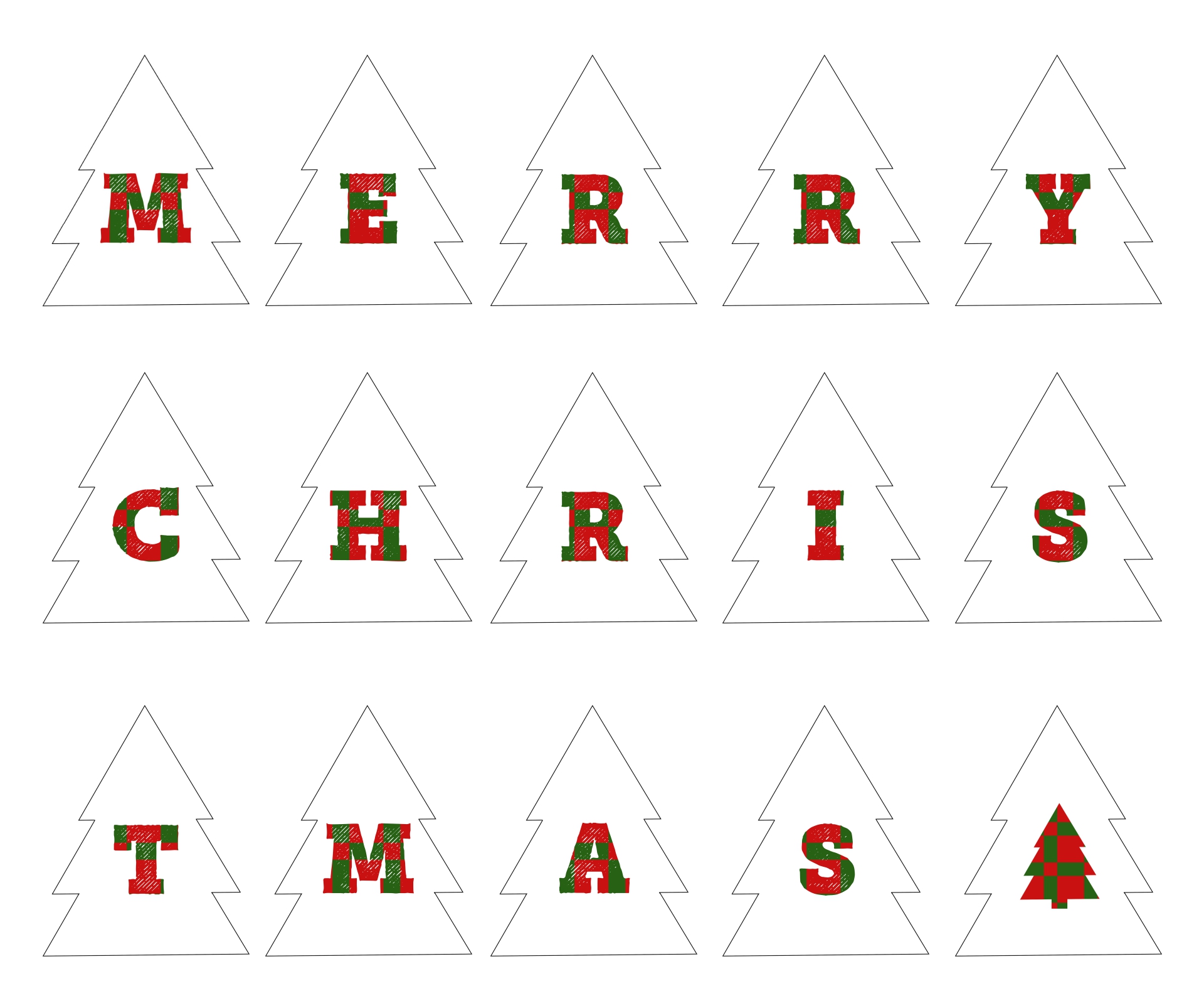 15 Best Merry Christmas Printable For Letters