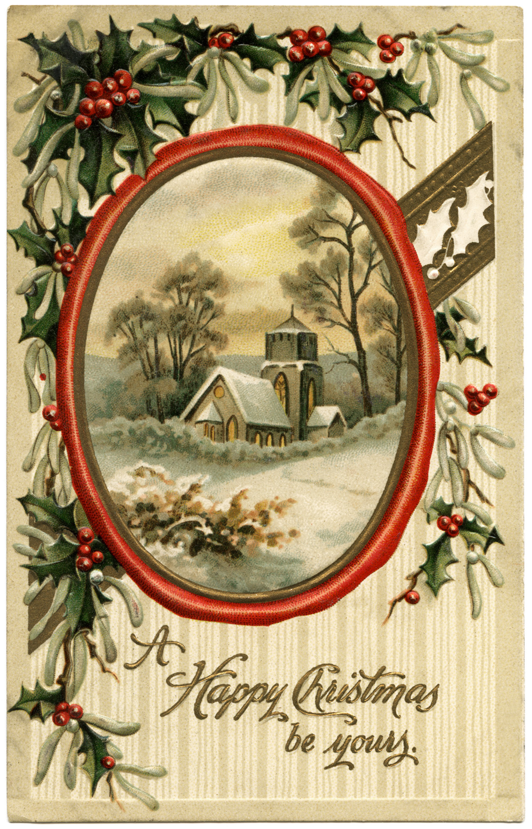 6 Best Free Printable Vintage Christmas Cards