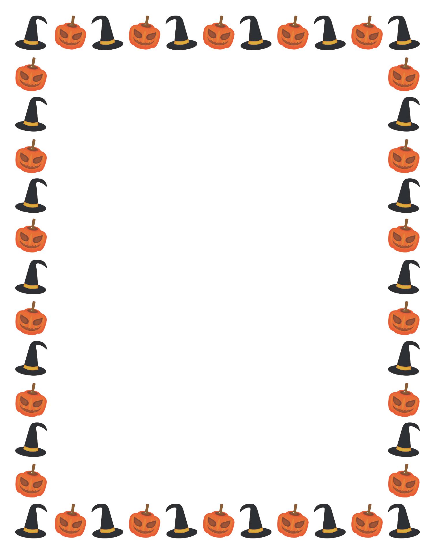 15 Best Printable Halloween Border Paper Print PDF for Free at Printablee