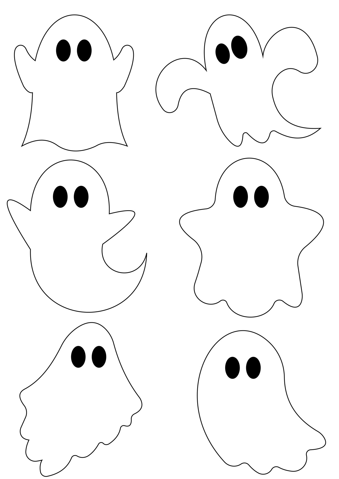15 Best Halloween Ghost Stencils Printable PDF For Free At Printablee