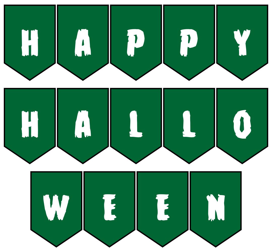 Happy Halloween Banner Printable