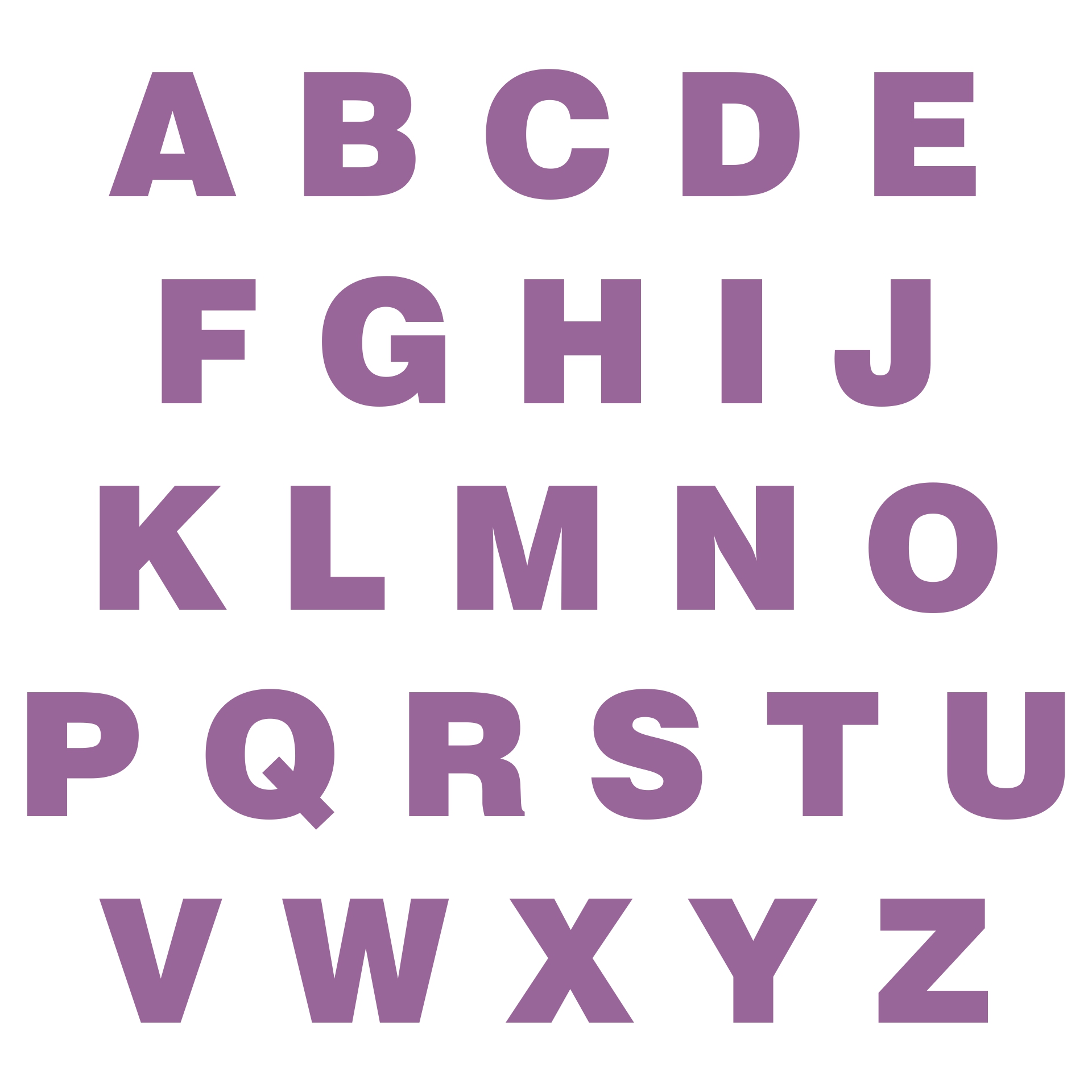 Large Printable Alphabet Letters