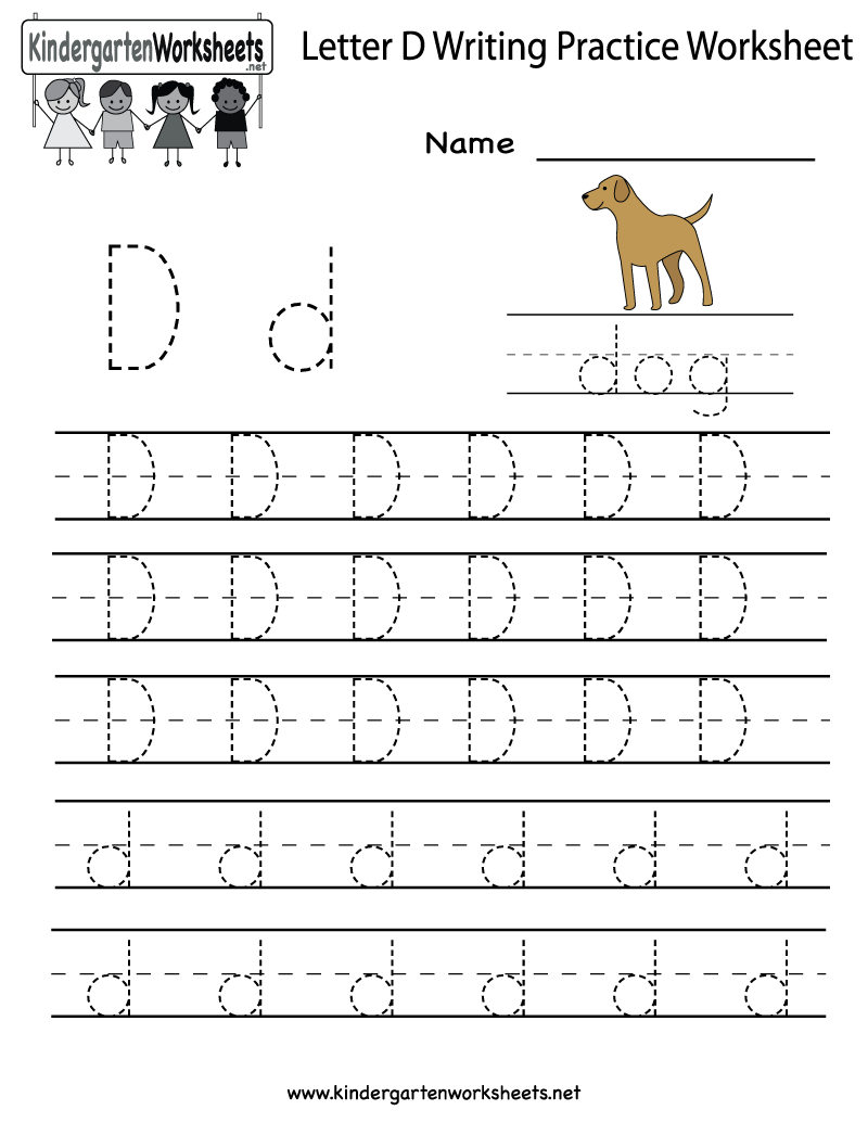 6 Best Images of Printable Letter D Worksheets For Kindergarten ...