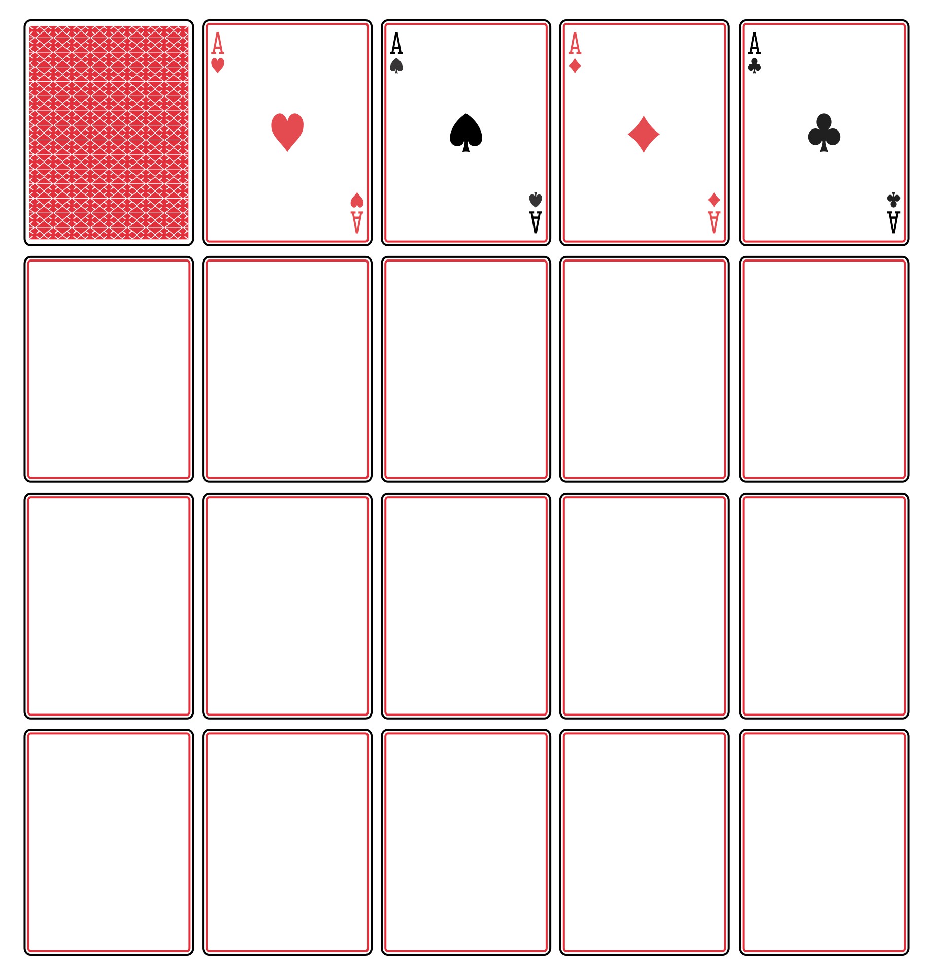 21 Best Blank Playing Card Printable Template For Word With Regard To Playing Card Template Word