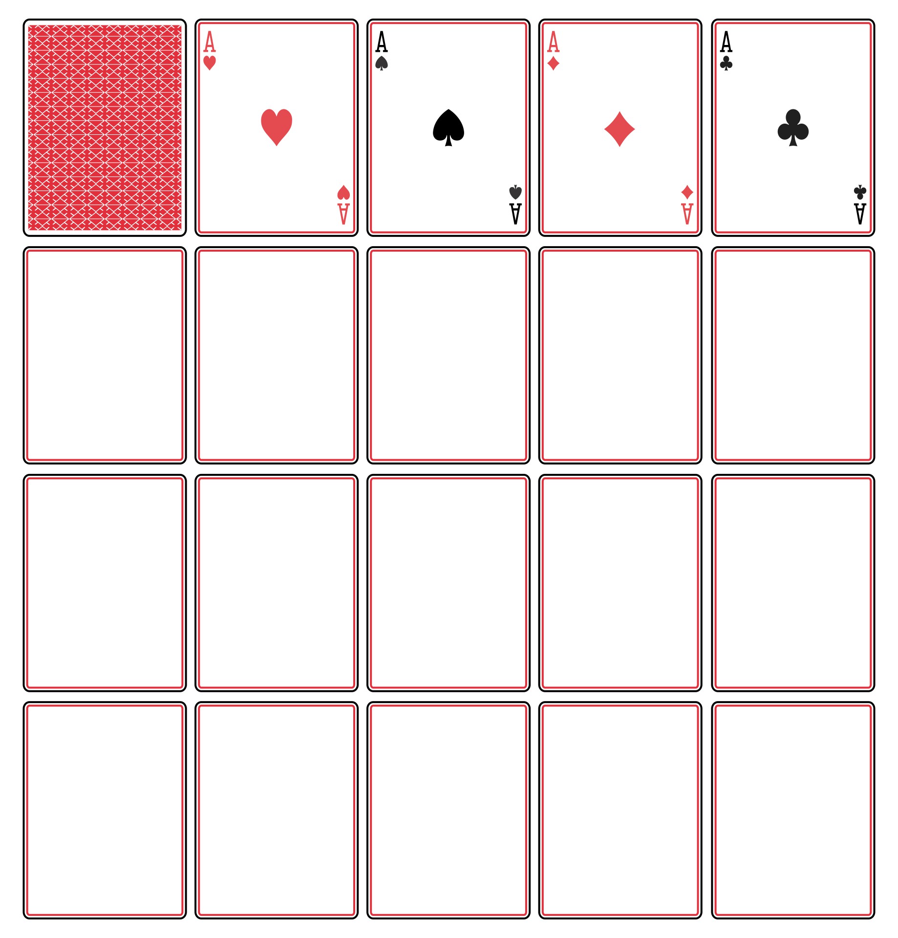 22 Best Blank Playing Card Printable Template For Word With Free Printable Playing Cards Template