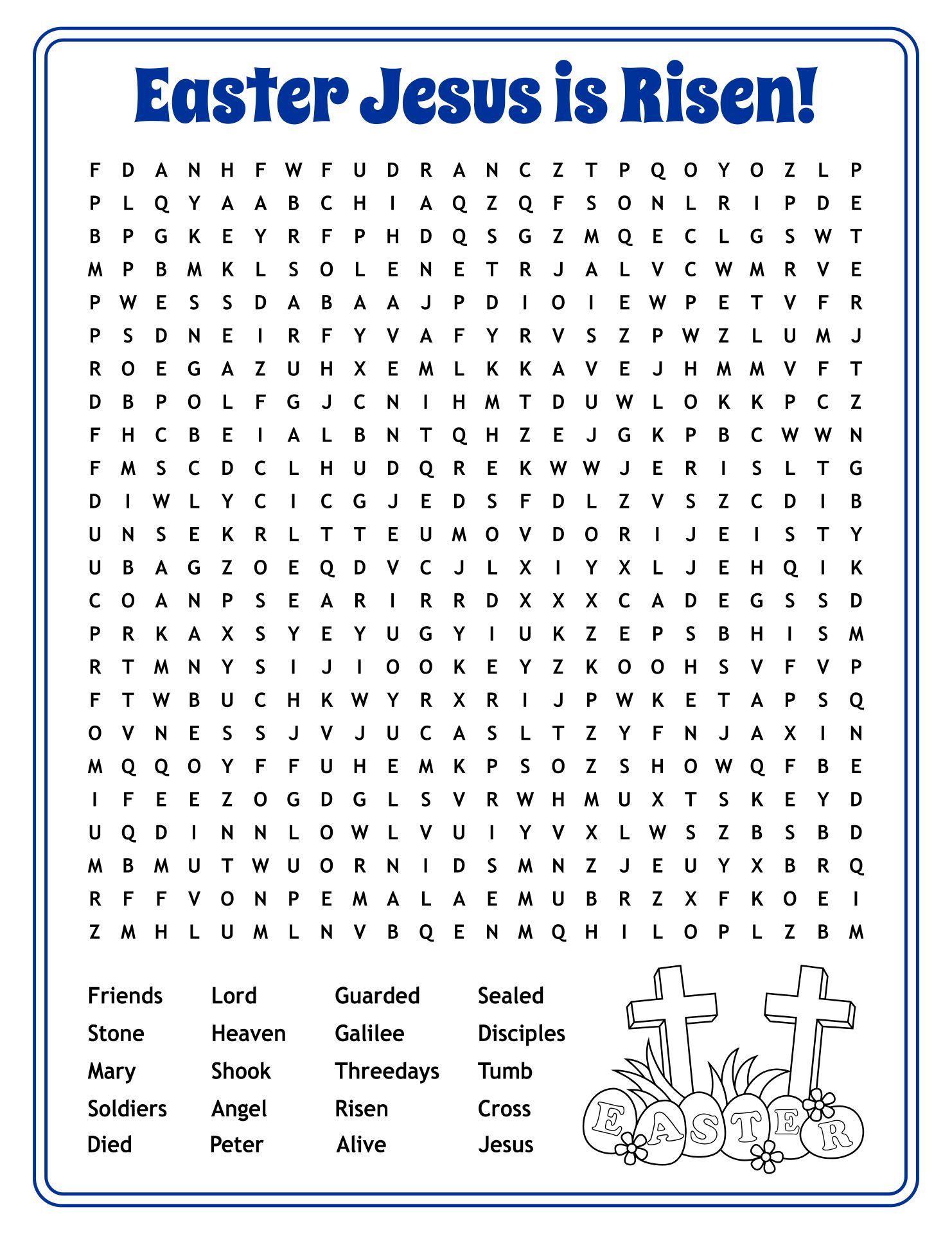 Printable Easter Activities Religious