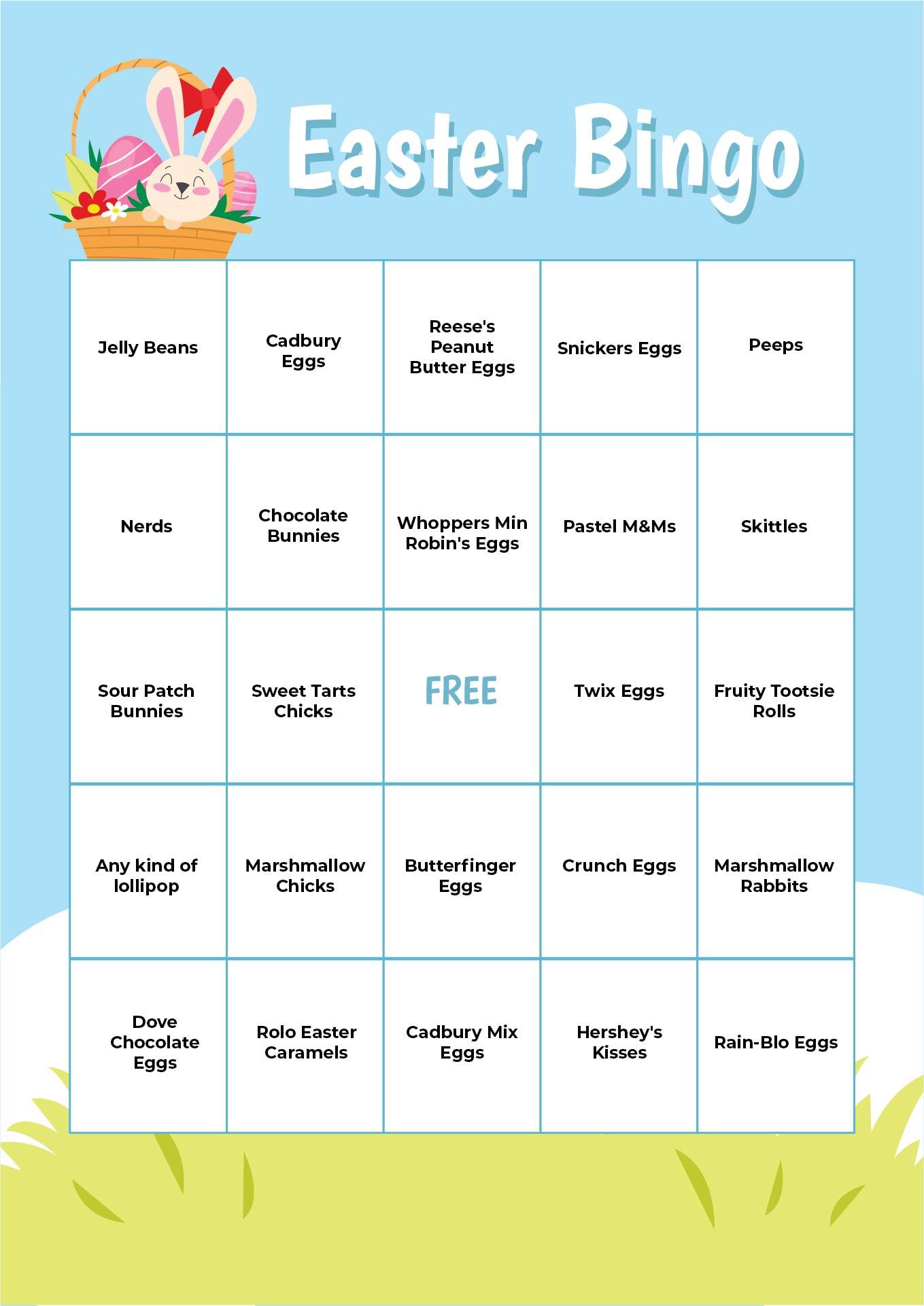 Printable Easter Bingo Games