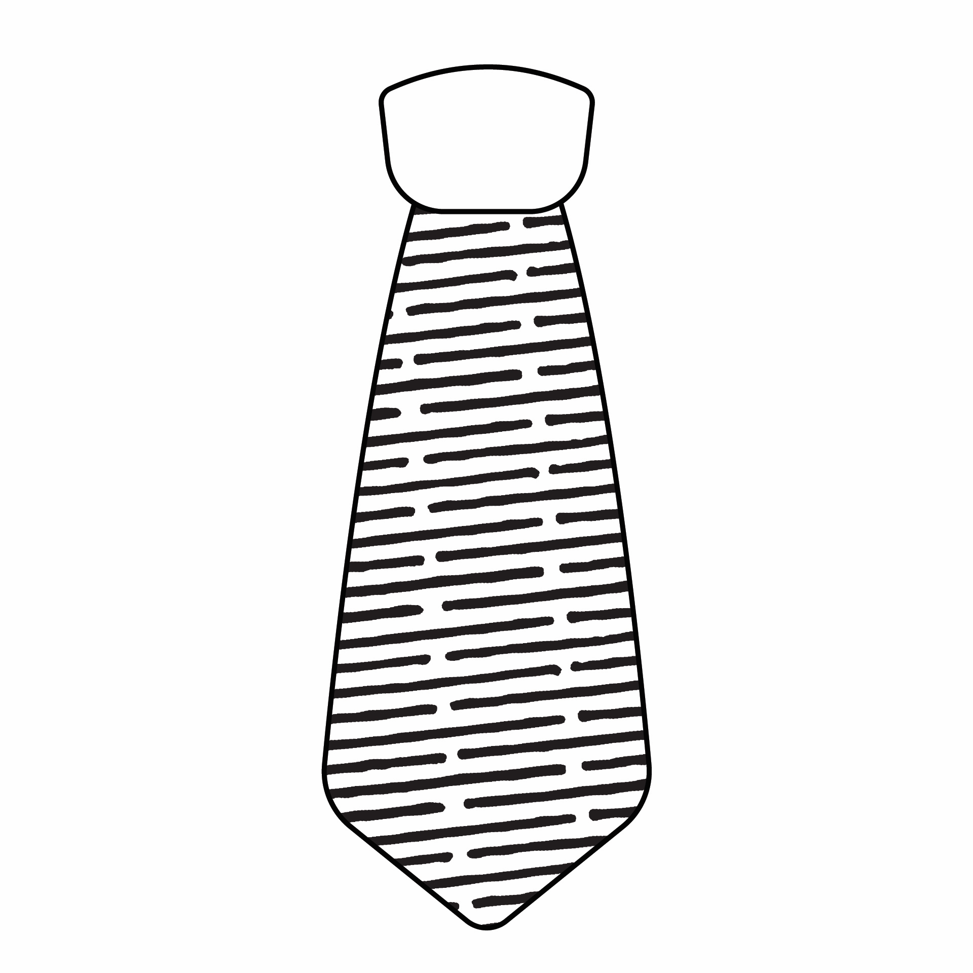 Tie Coloring Template