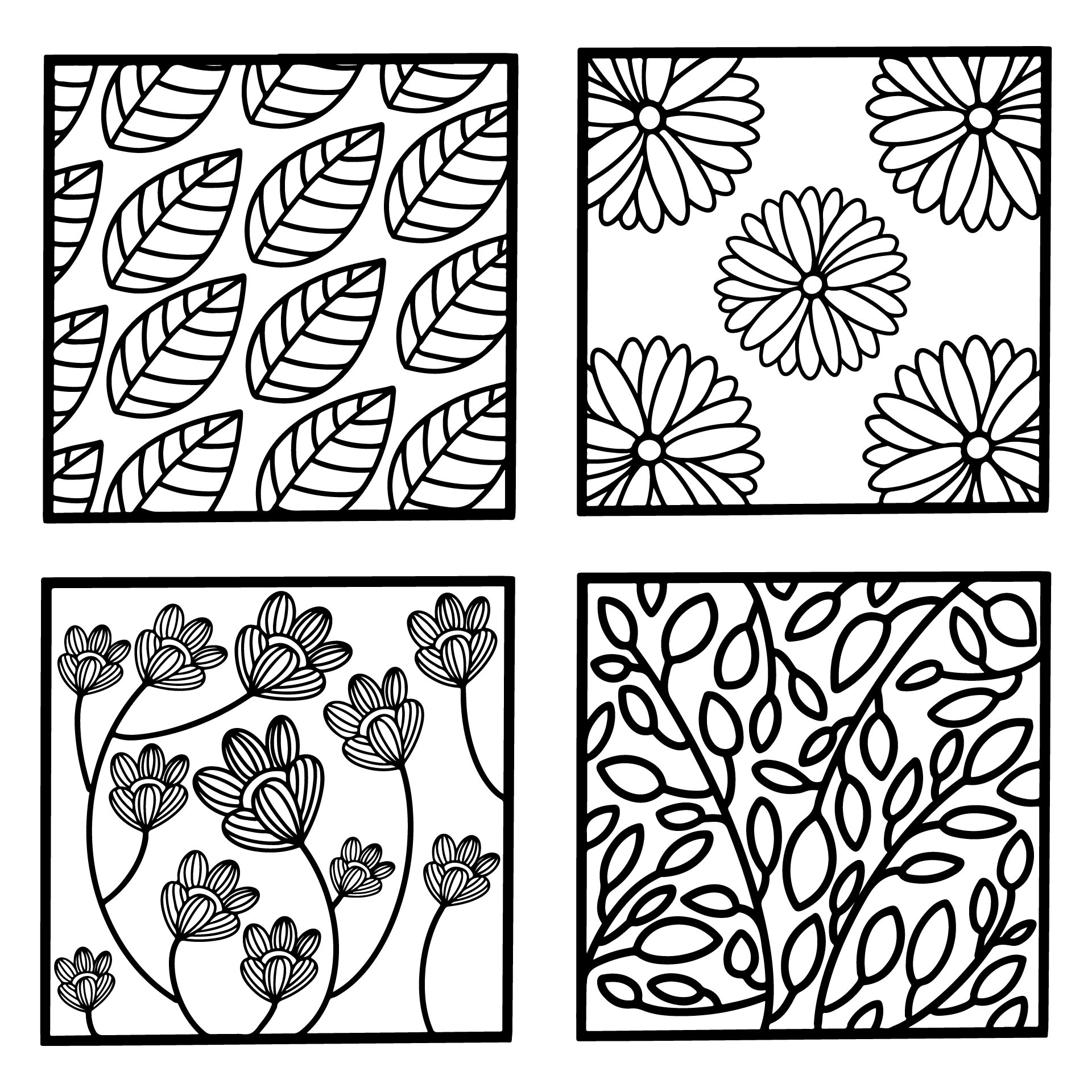 Free Zentangle Blank Printable Cards