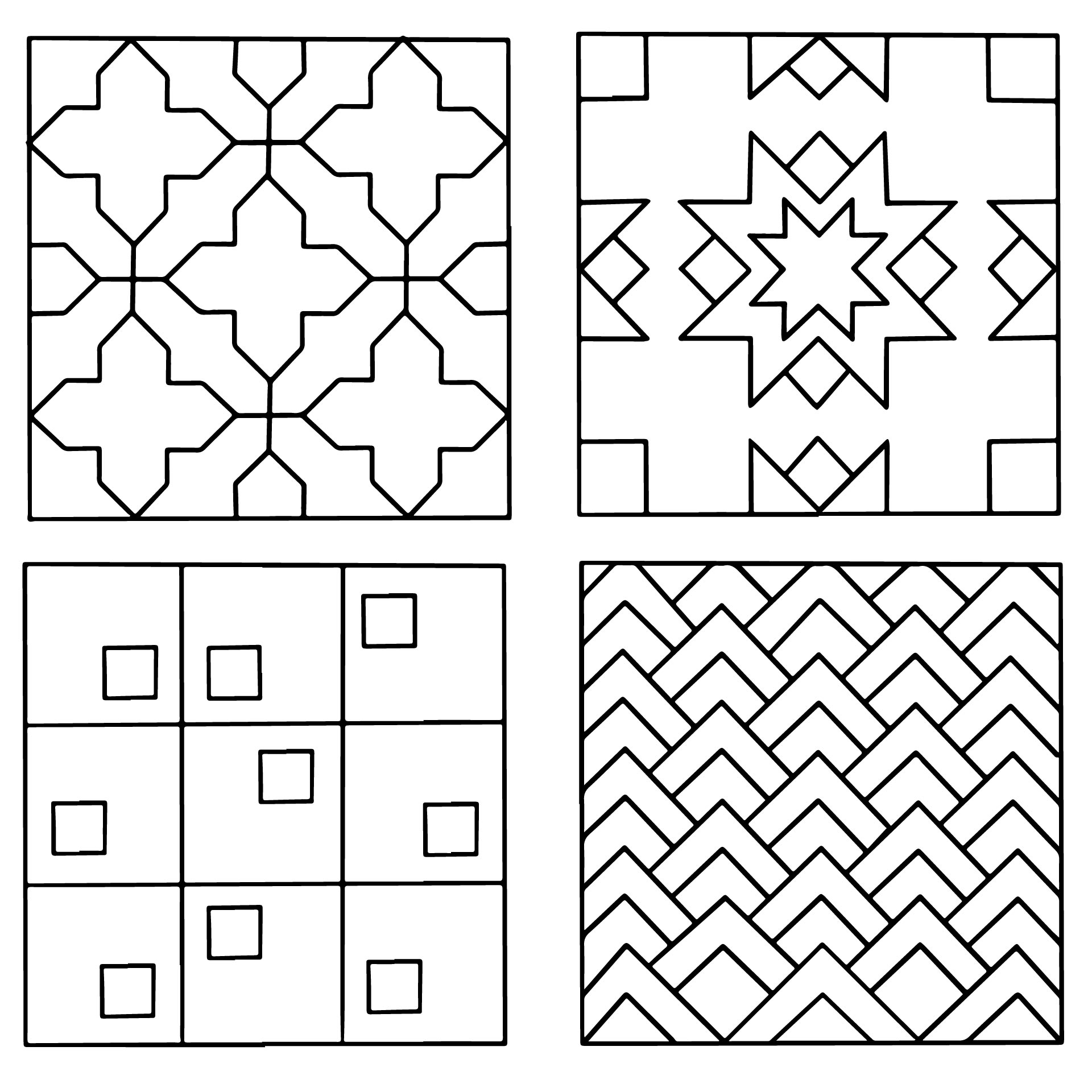 Zentangle Pattern Sheets Printable