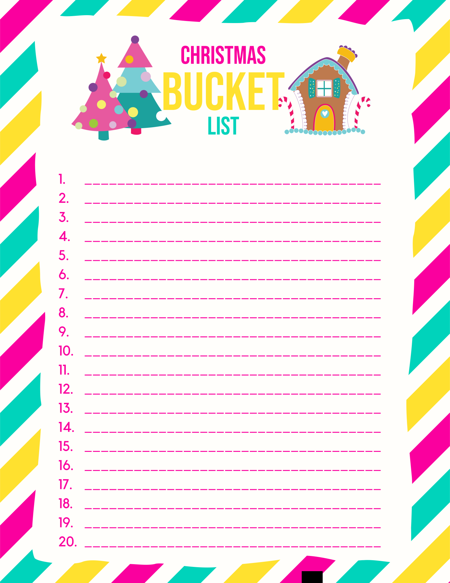 Bucket List Christmas Blank 11 Free PDF Printables Printablee Bucket List Christmas Blank 11 Free PDF Printables Printablee