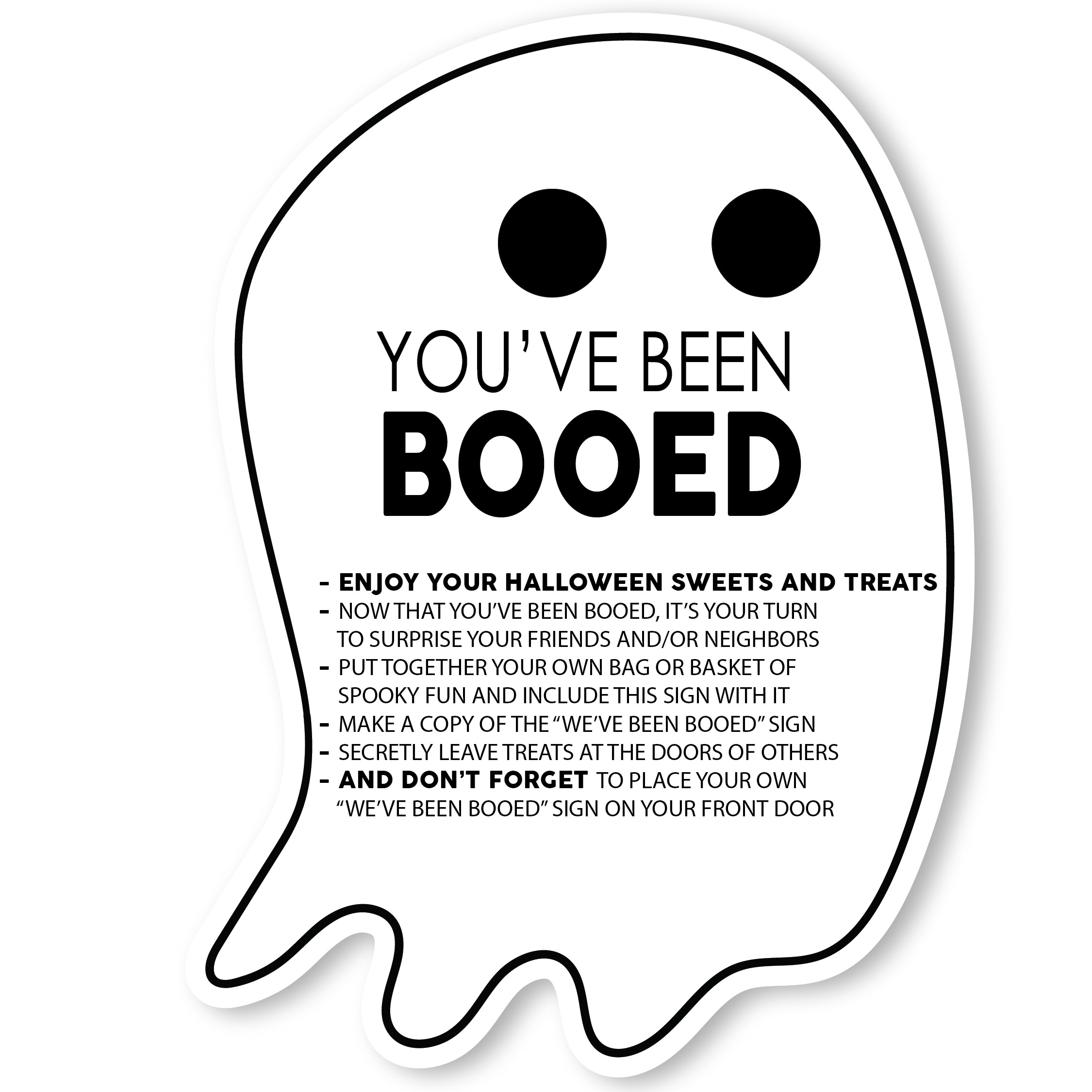 Printable Halloween Boo
