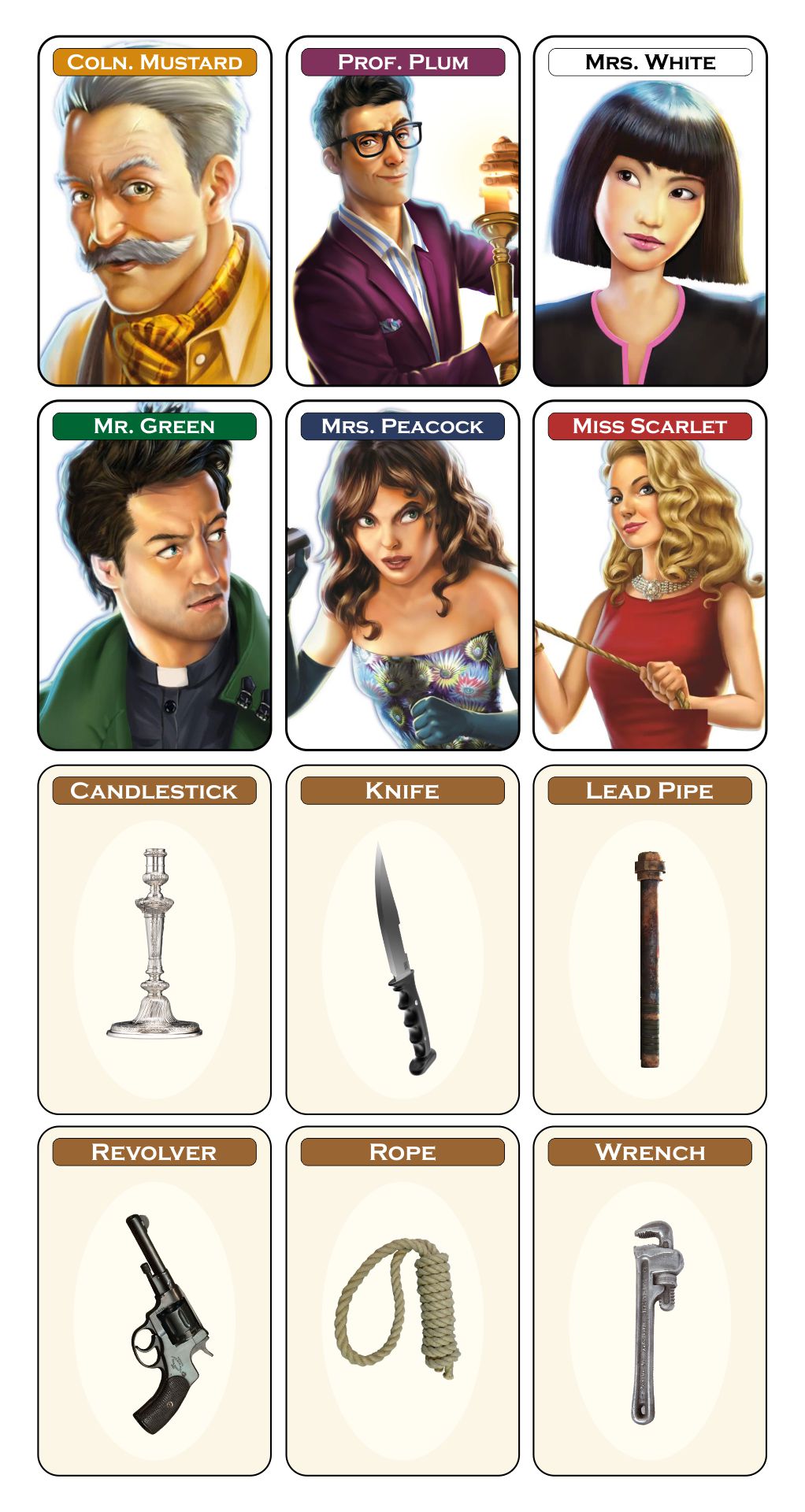 7 Best Clue Board Game Printable